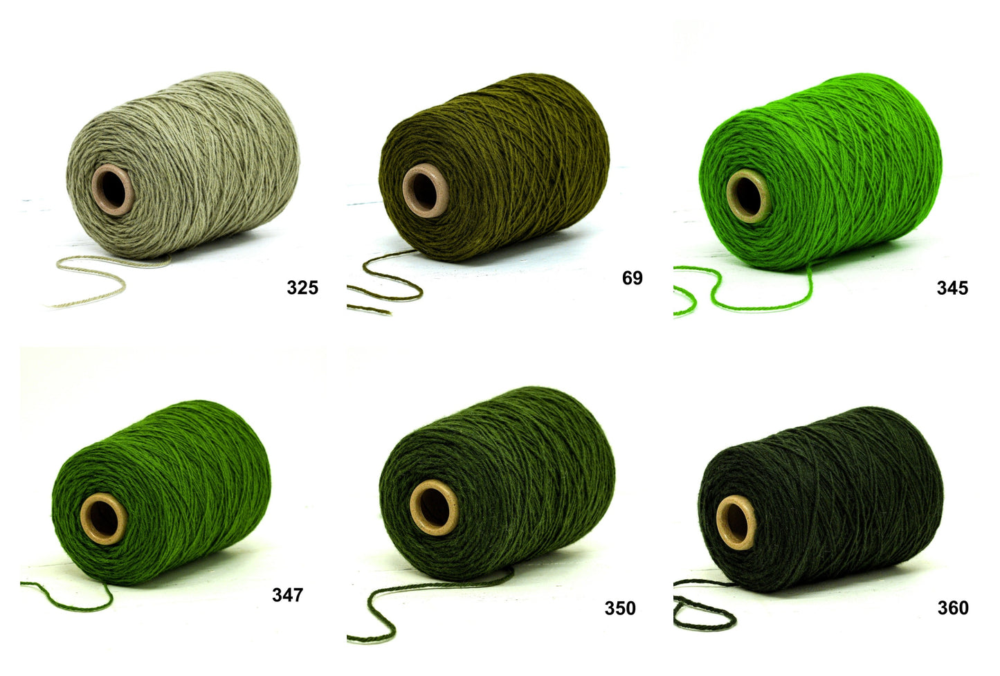 New Zealand wool Multi coloured carpet yarn in 52 colors