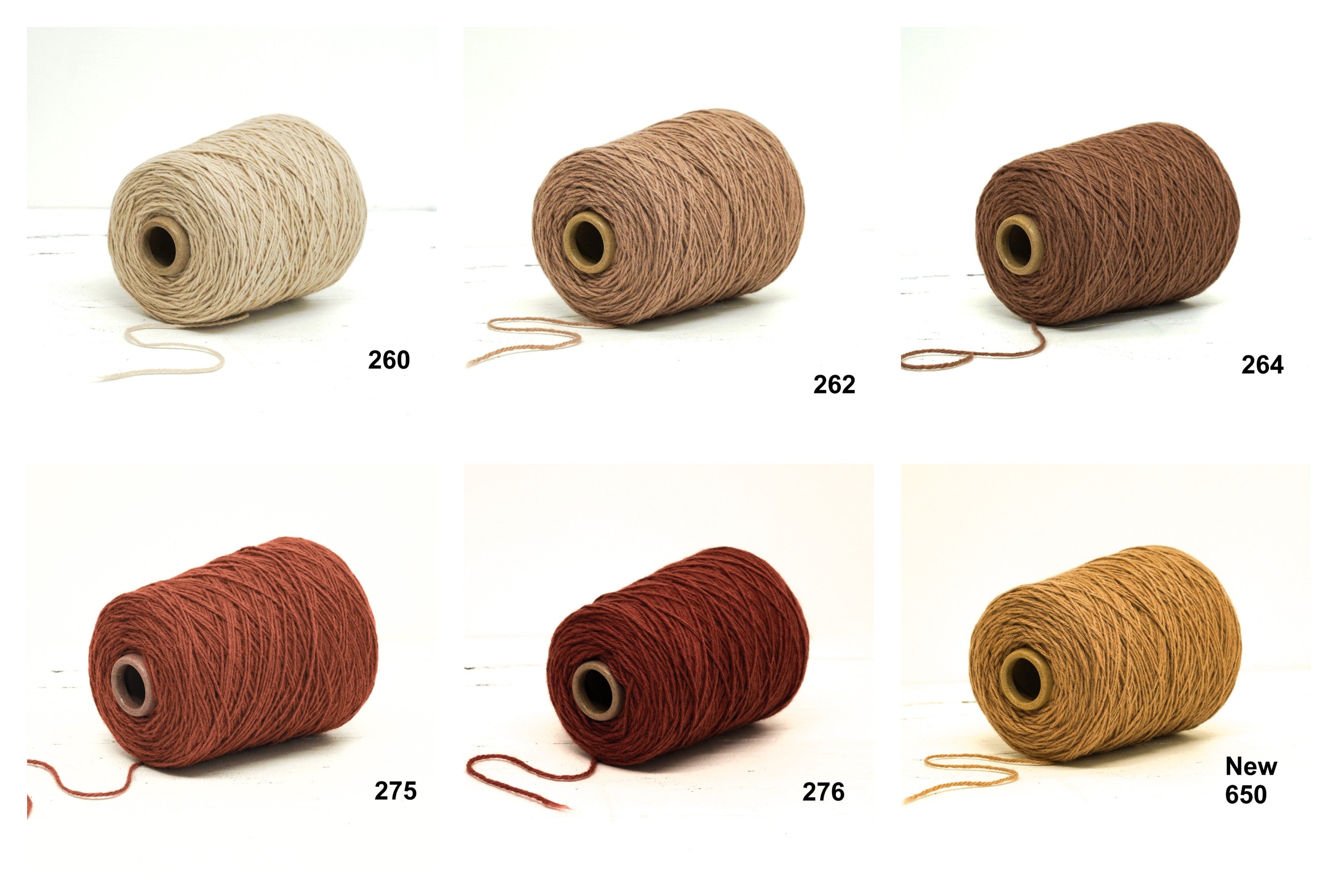 New Zealand wool Multi coloured carpet yarn in 61 colors
