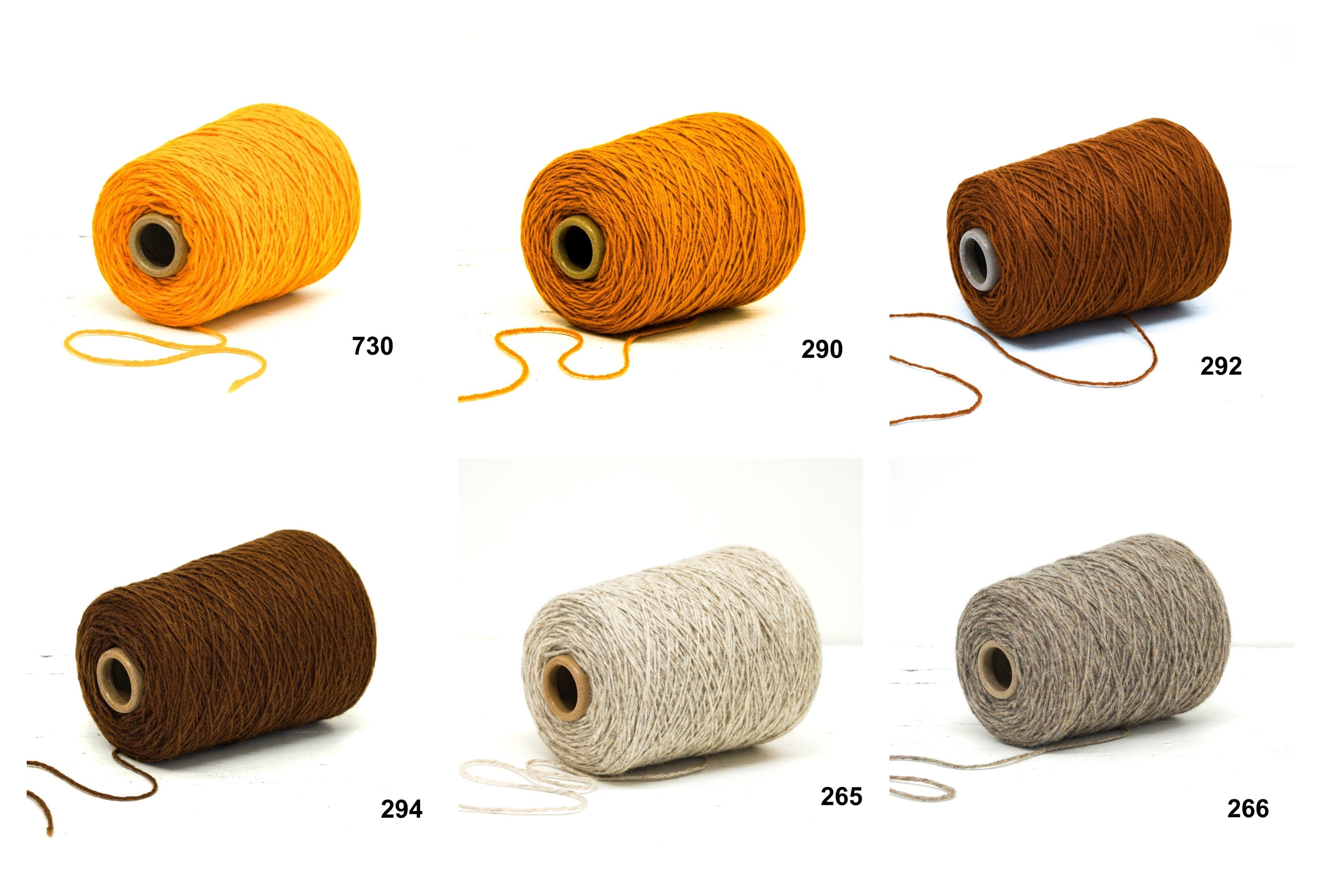 New Zealand wool Multi coloured carpet yarn in 61 colors