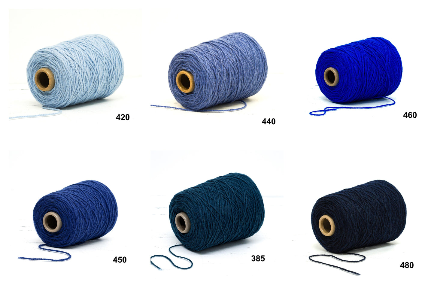 New Zealand wool Multi coloured carpet yarn in 52 colors