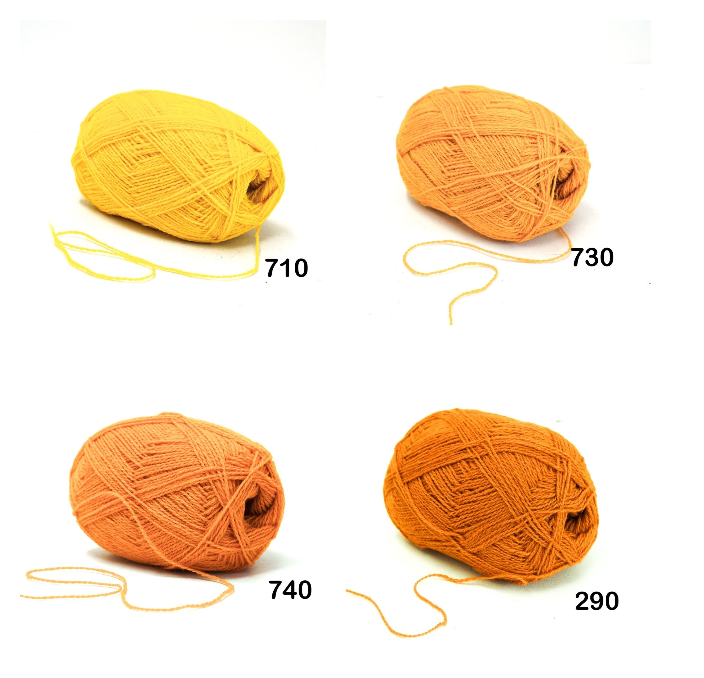 100% Wool Yarn ball : 100g/ 3,5 oz - Fingering - for Knitting, Crochet, Weaving - 60 colors