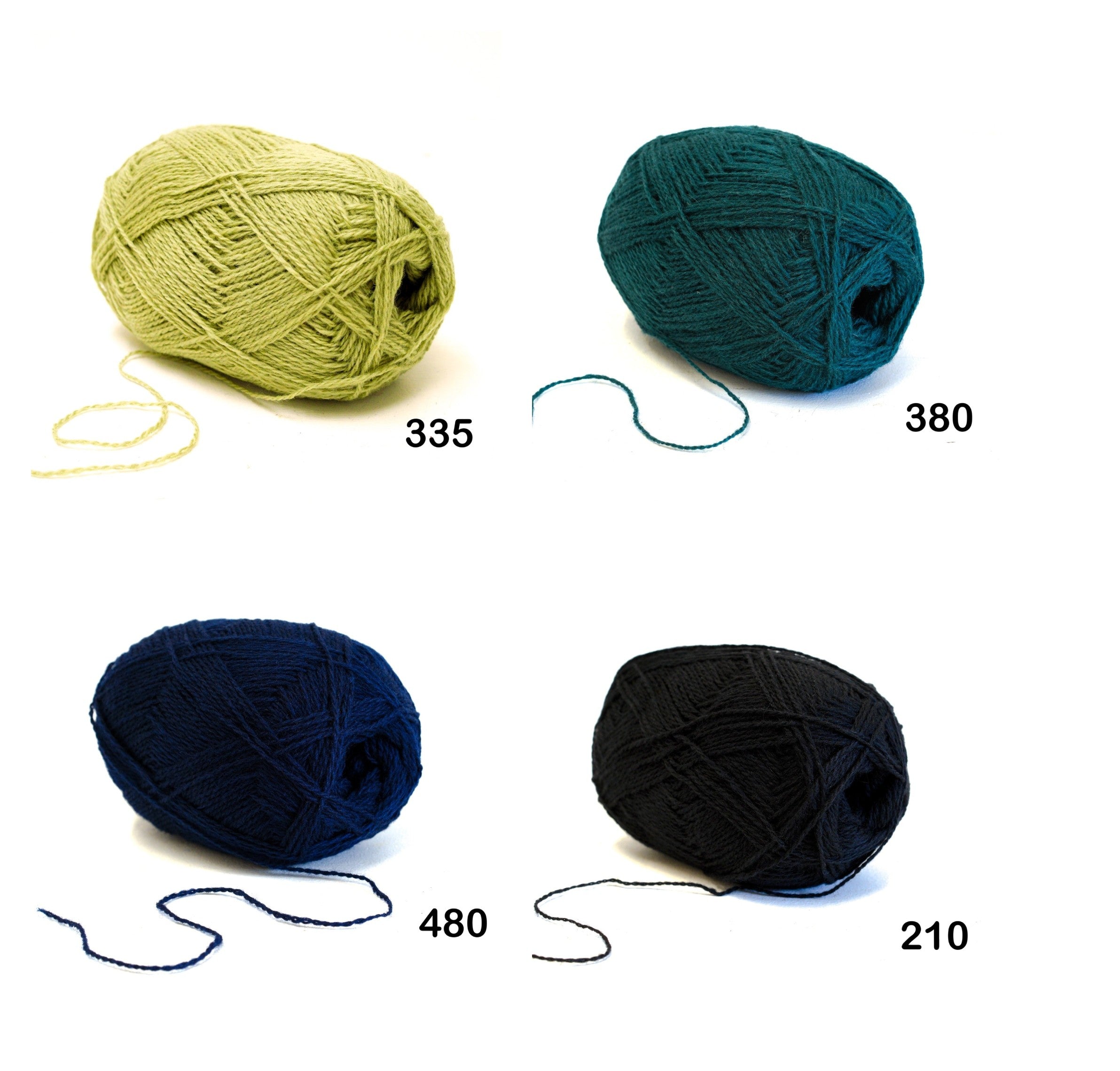 100% Wool Yarn ball : 100g/ 3,5 oz - Fingering - for Knitting, Crochet, Weaving - 60 colors