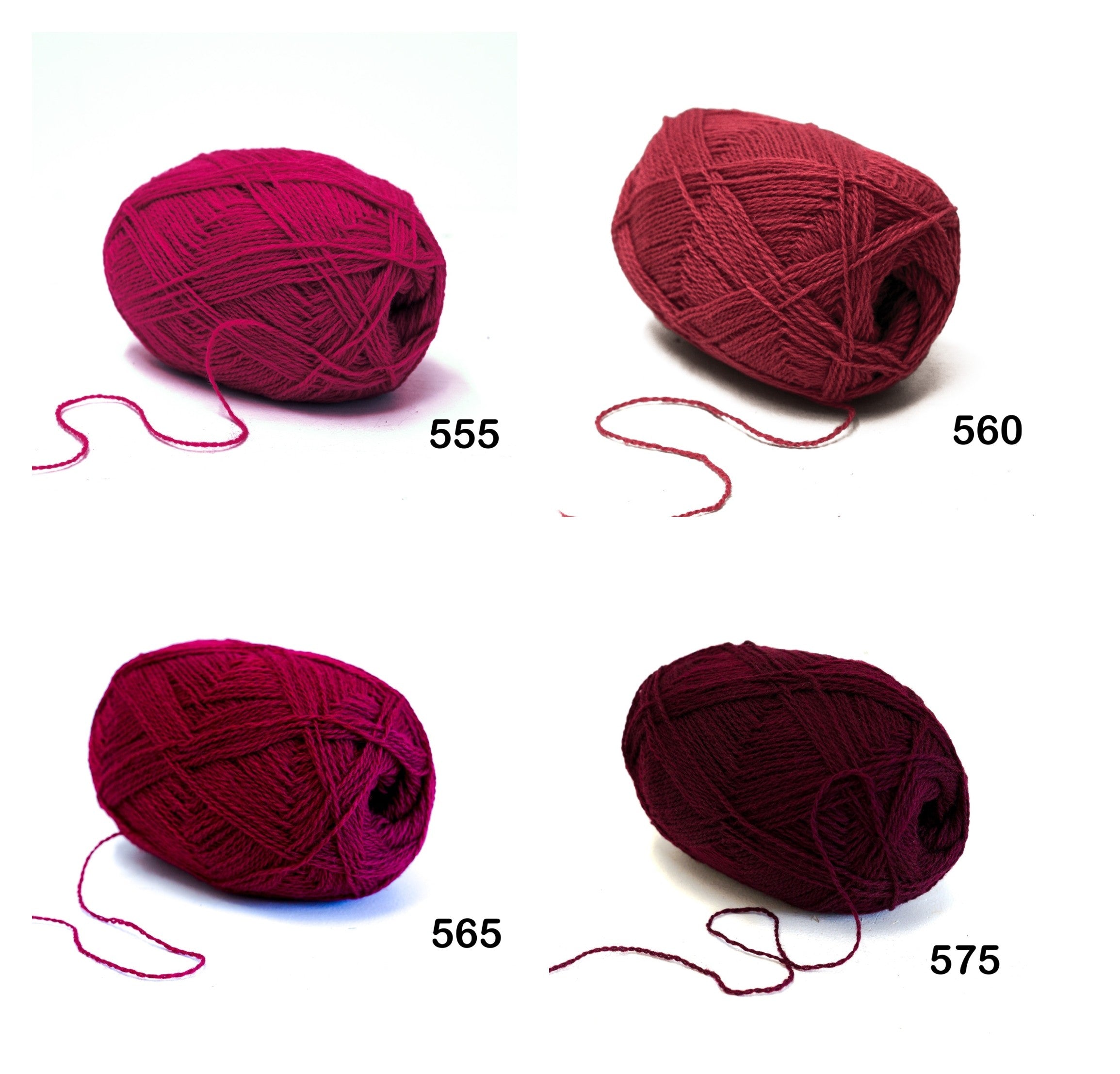 100% Wool Yarn ball : 100g/ 3,5 oz - Fingering - for Knitting, Crochet, Weaving - 60 colors