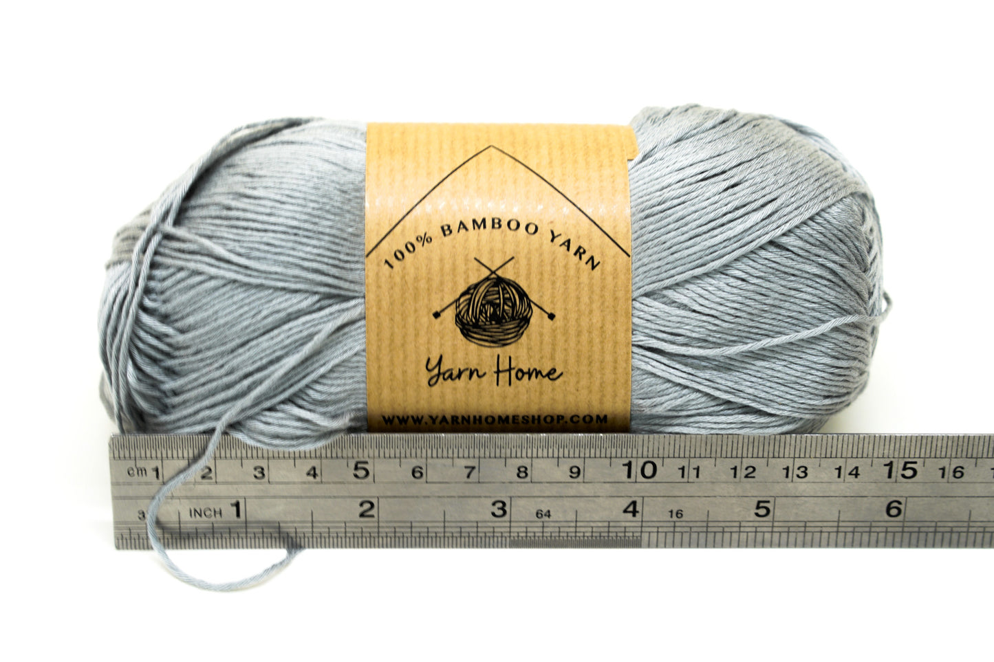 Grey bamboo yarn