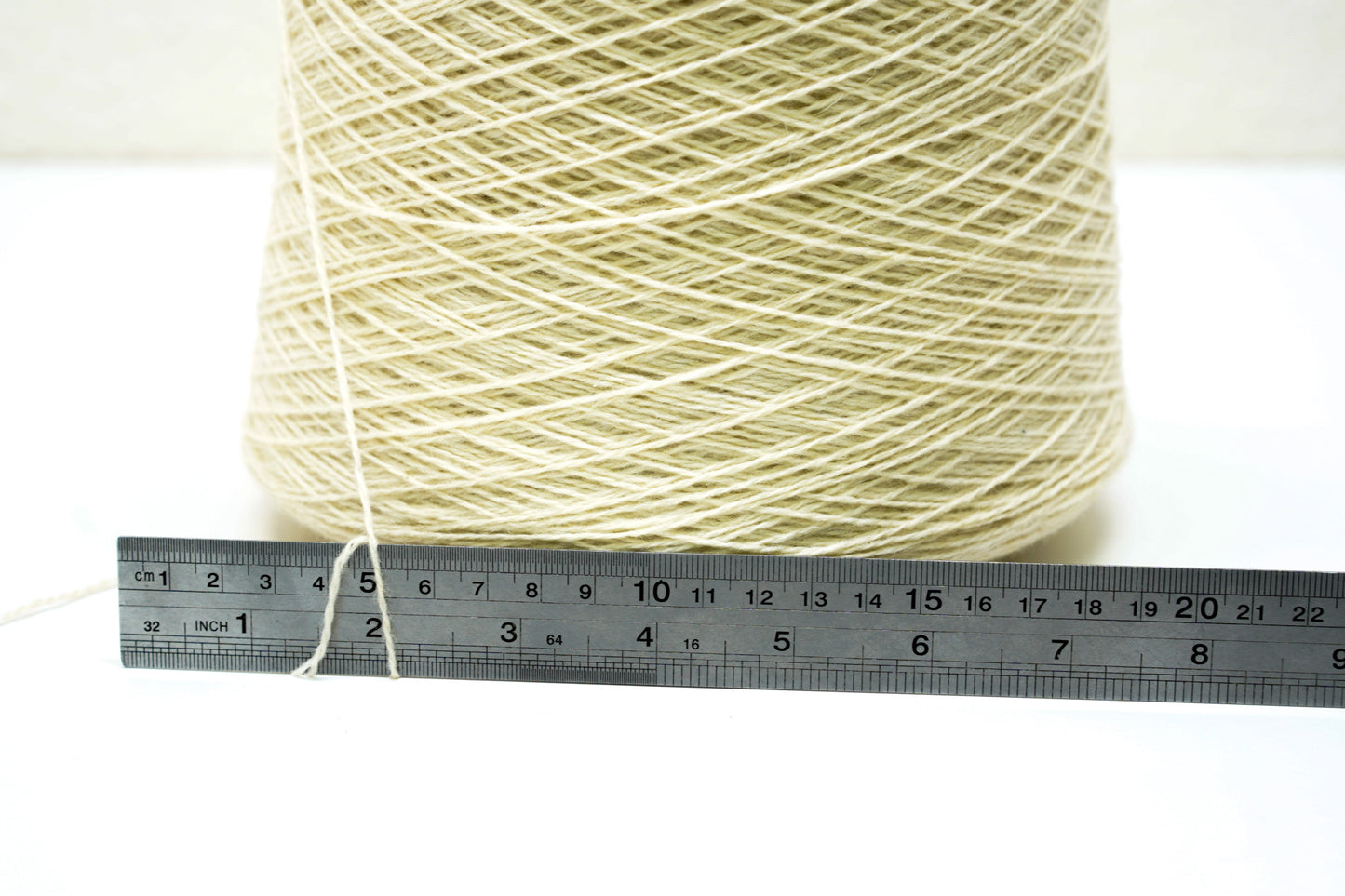 Milk white soft merino wool in cone - 900g/31,7oz.