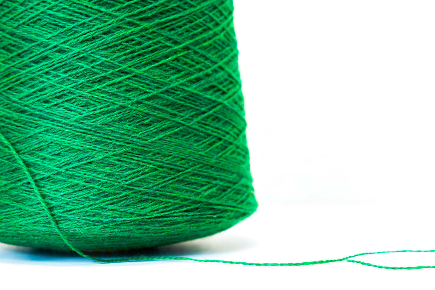 New Zealand Green wool in cone - 347