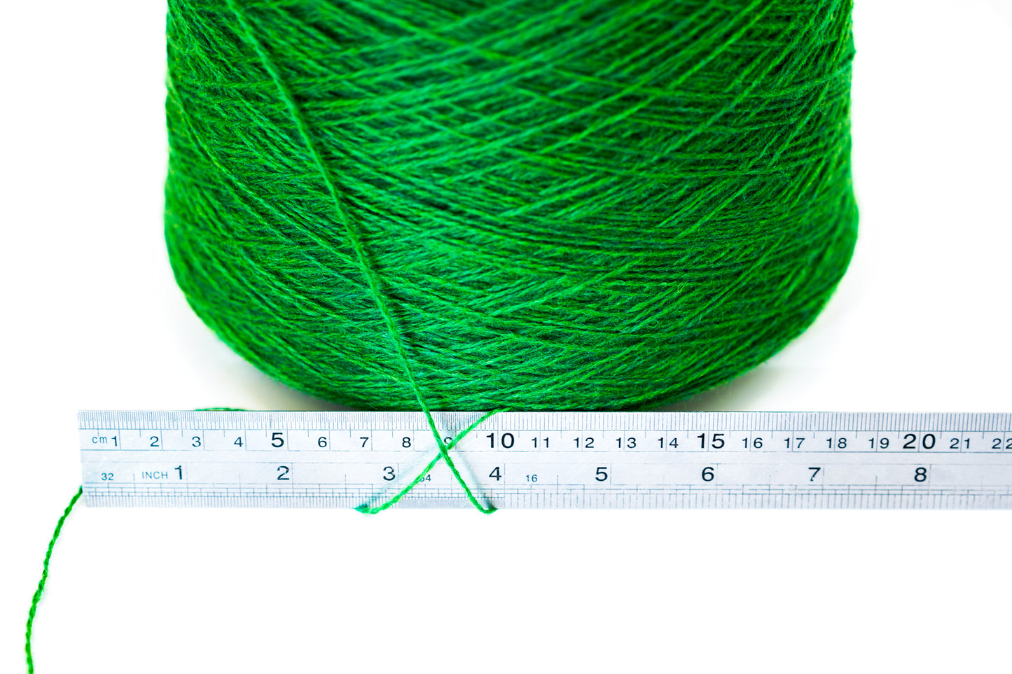 New Zealand Green wool in cone - 347