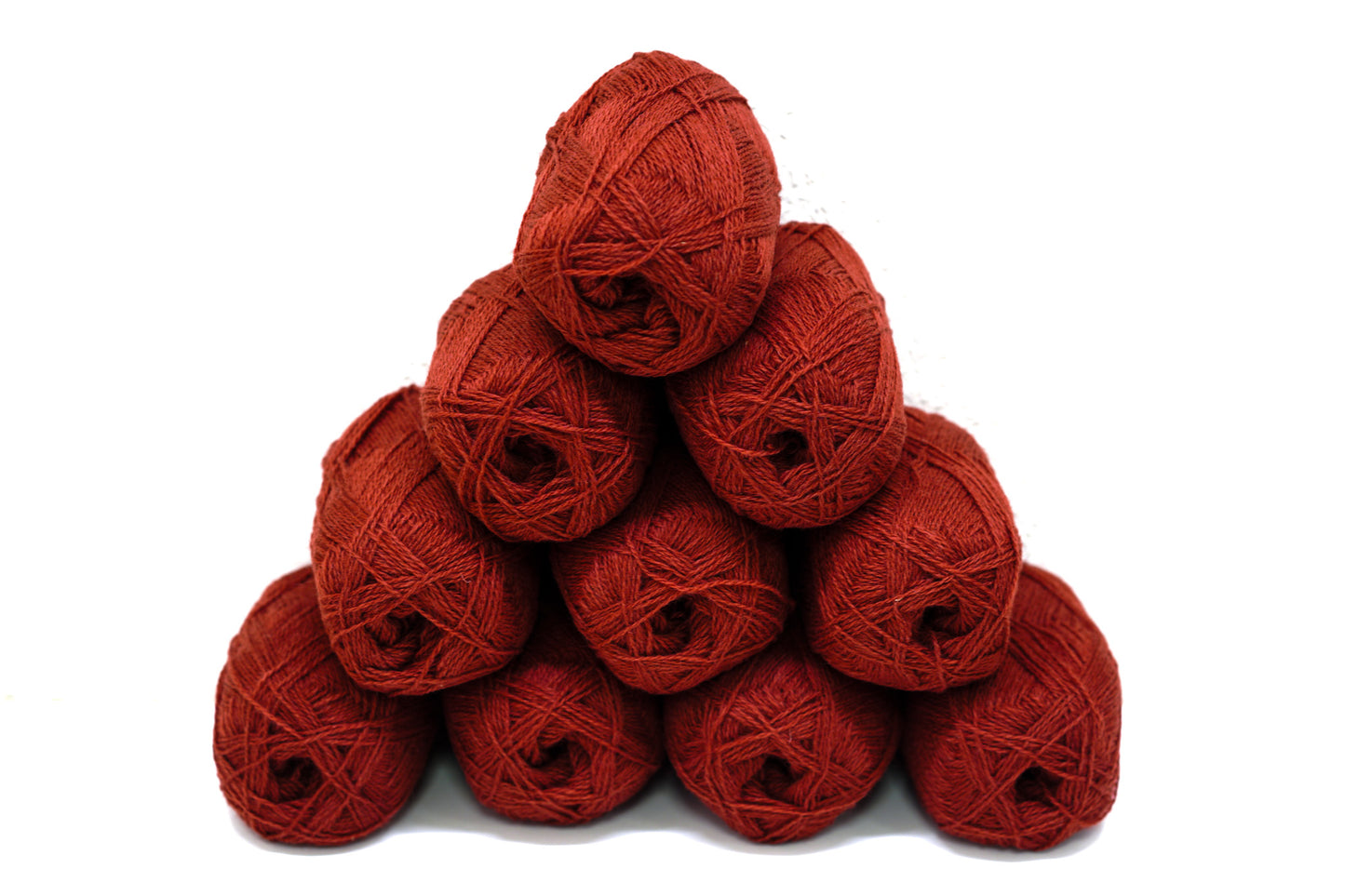 Burnt brick Color wool yarn - 276