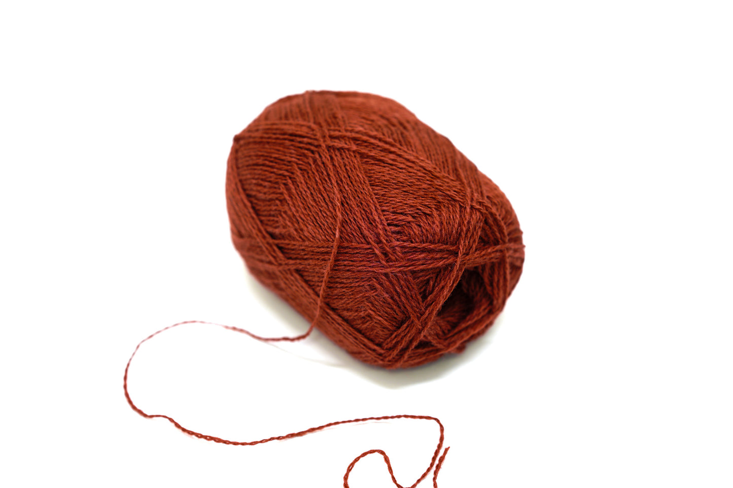 Burnt brick Color wool yarn - 276