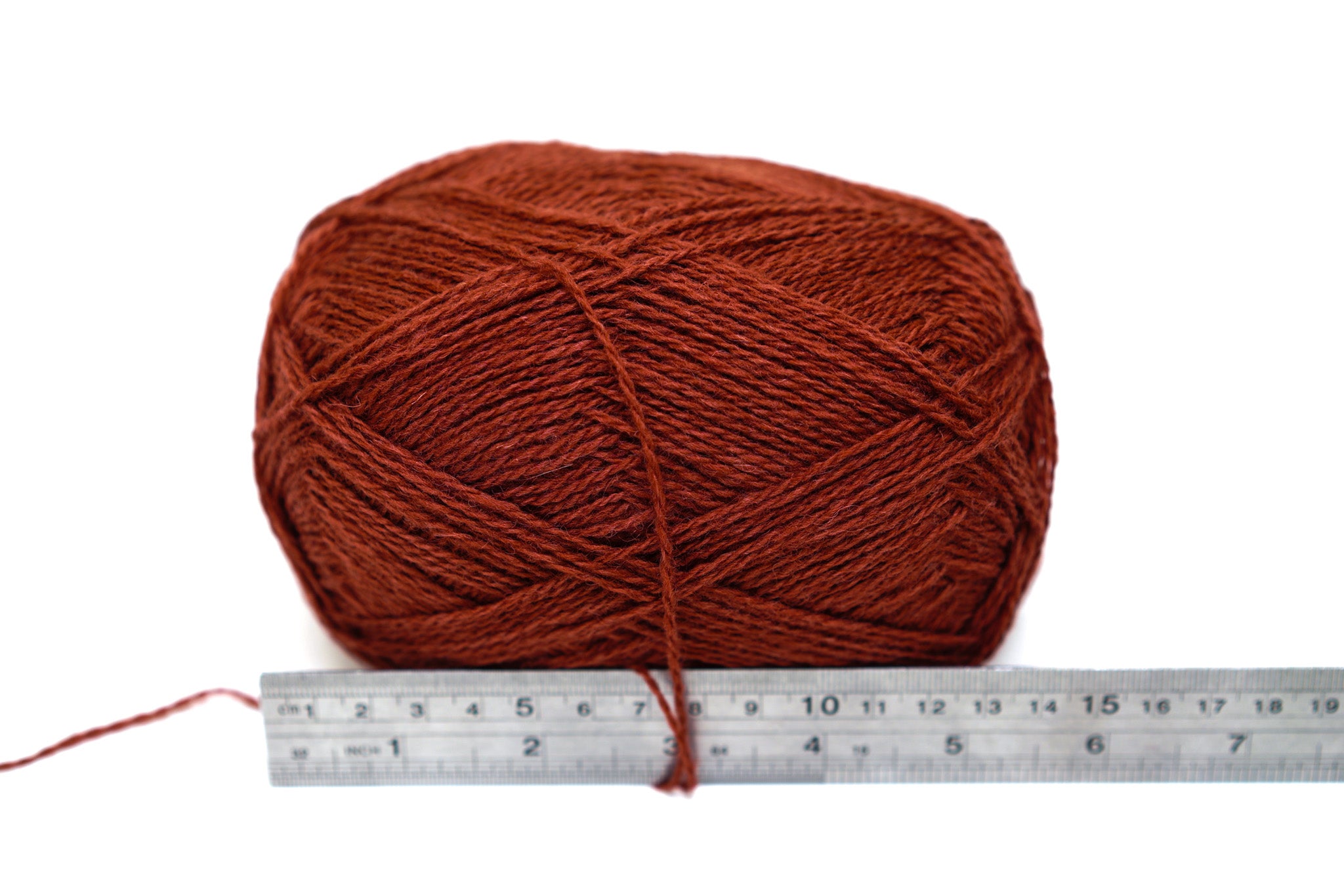 Burnt brick Color wool yarn - 276