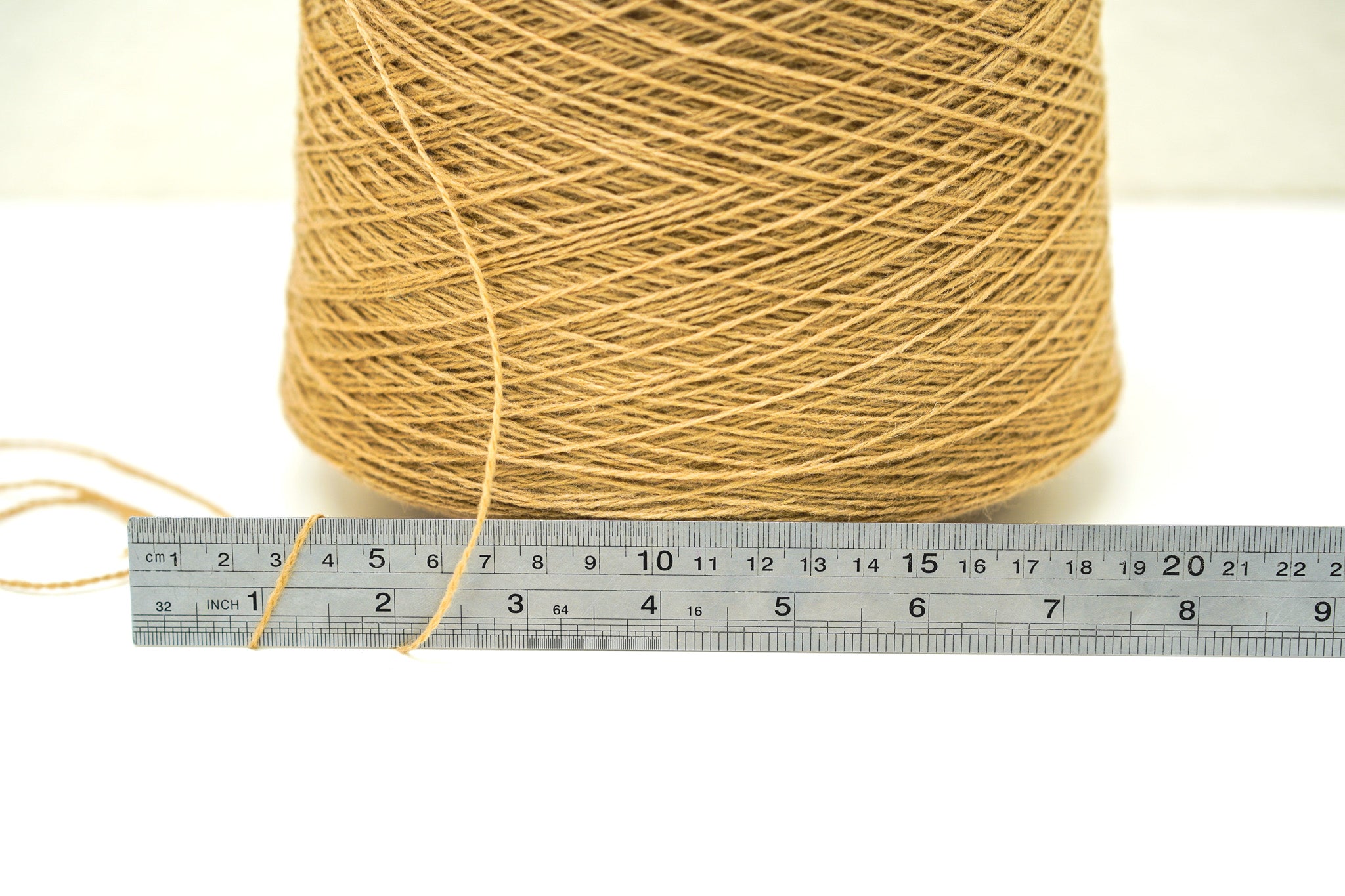 Late brown soft merino wool in cone - 900g/31,7oz.