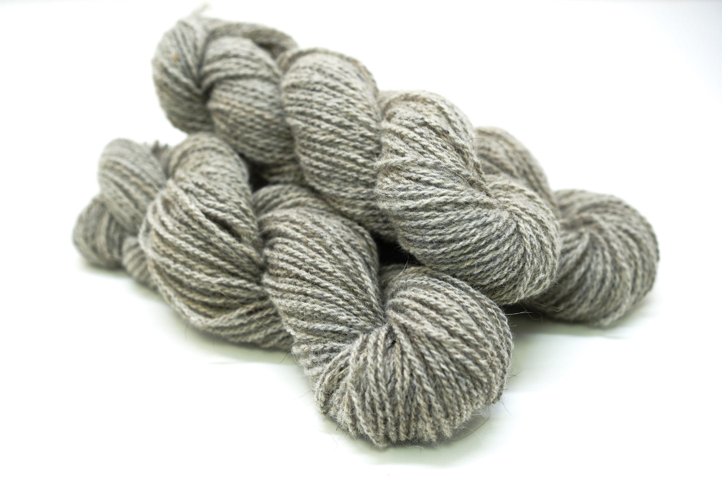 Grey Caucasian Shepherd Dog Wool 80%  and Tyrolean wool blend