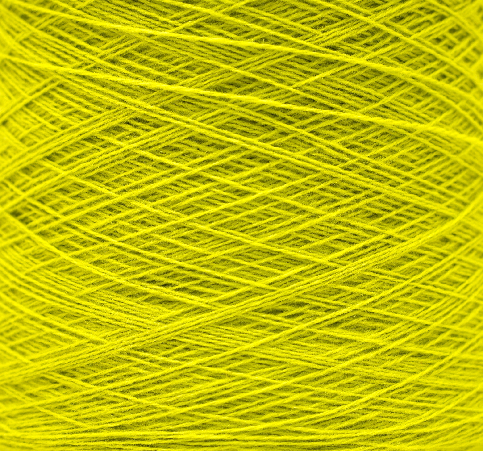 Neon green soft merino wool in cone - 900g/31,7oz.