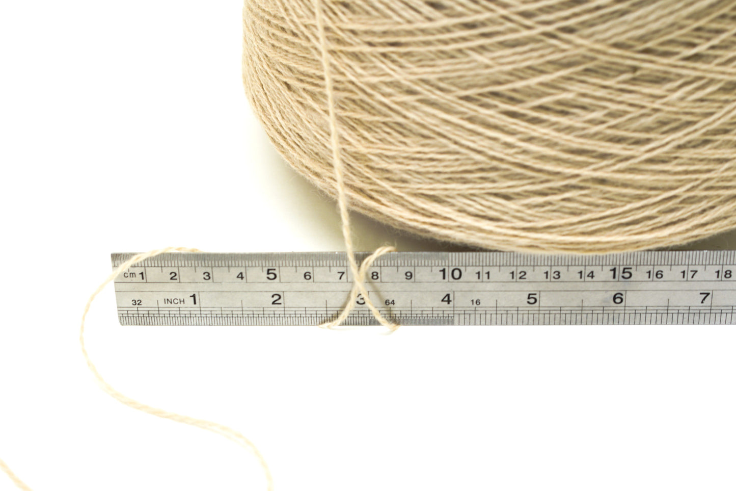 Ivory melange wool in cone - 260
