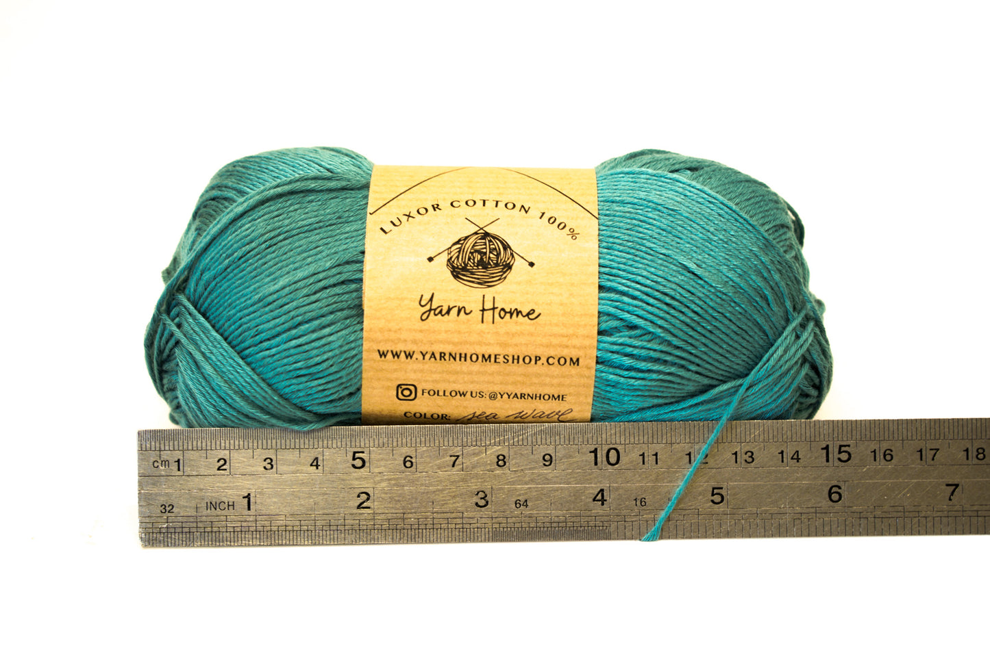 Sea wave blue 100% bamboo yarn 100g/3,5oz.
