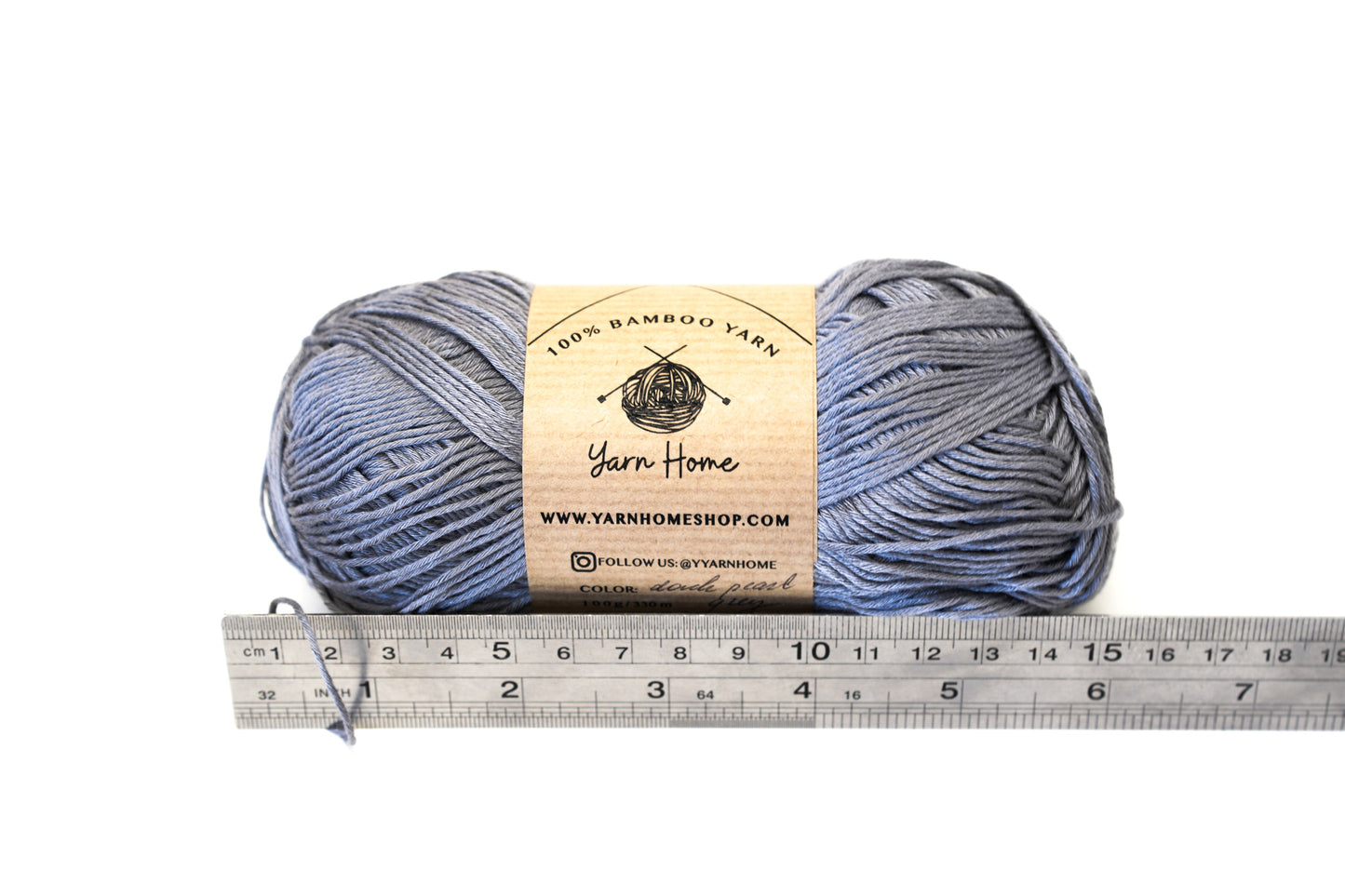 Graphite Grey bamboo yarn