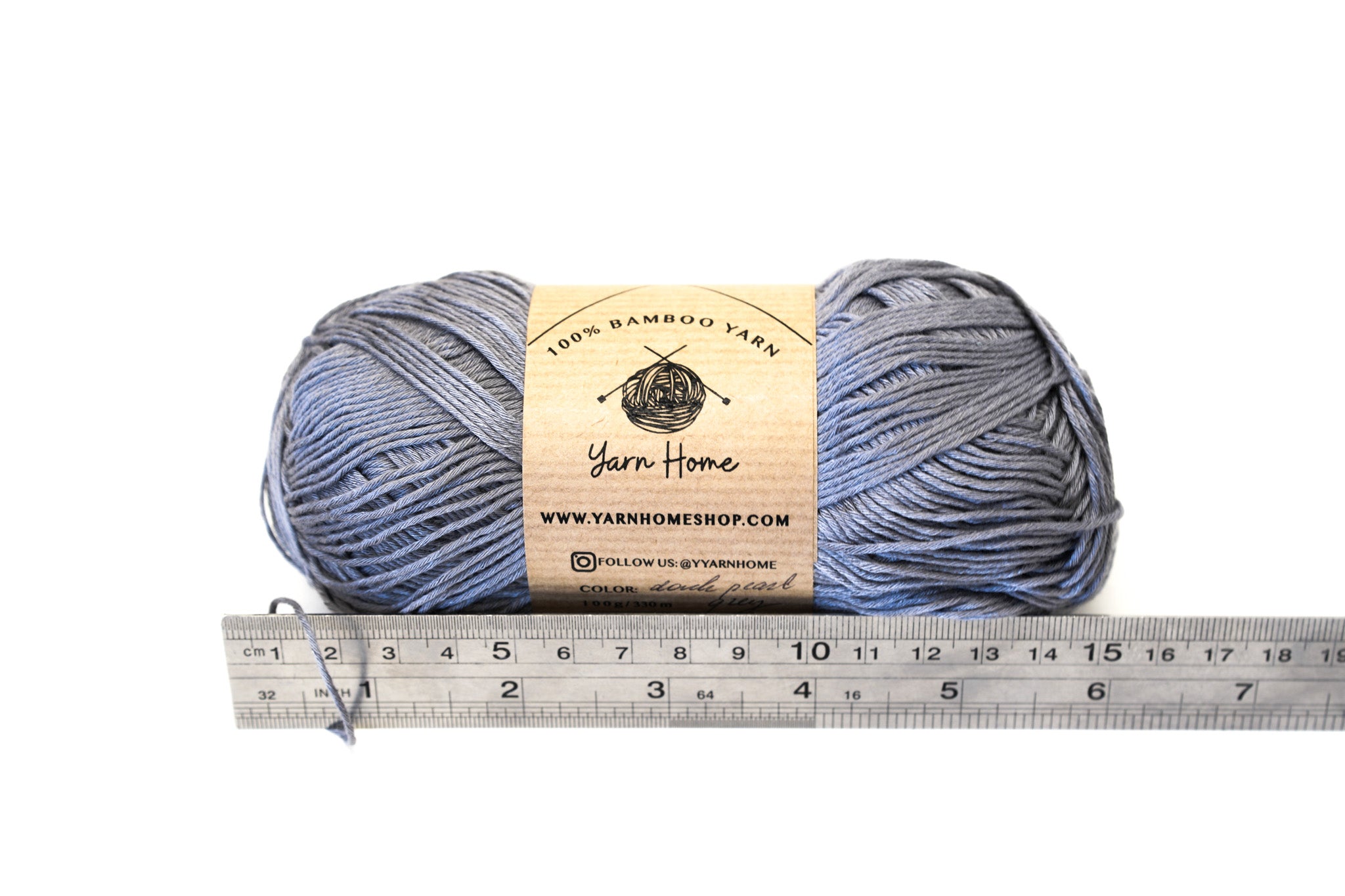 Graphite Grey bamboo yarn