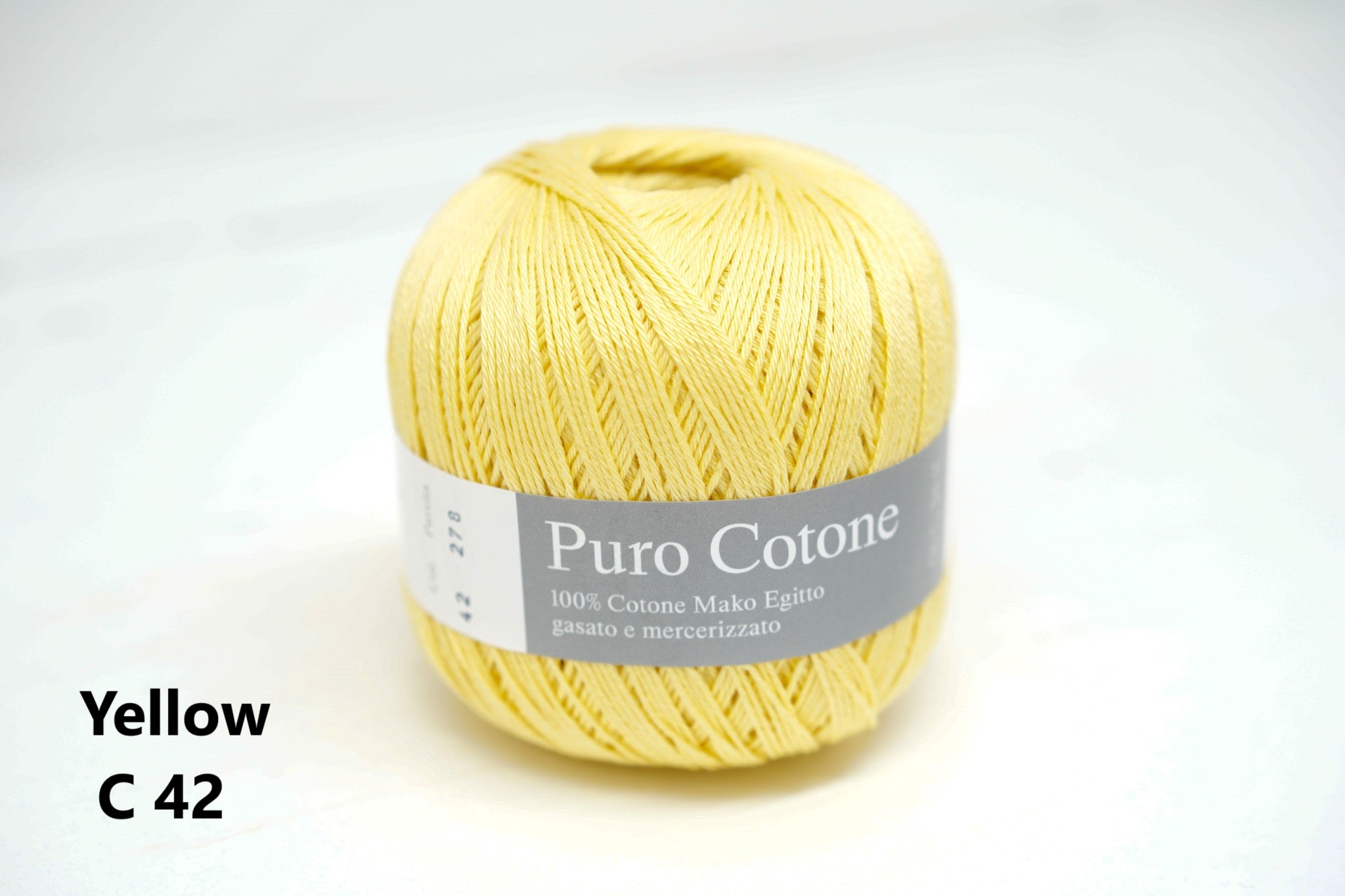 100% mercerised cotton 100g/272m - 46 colors