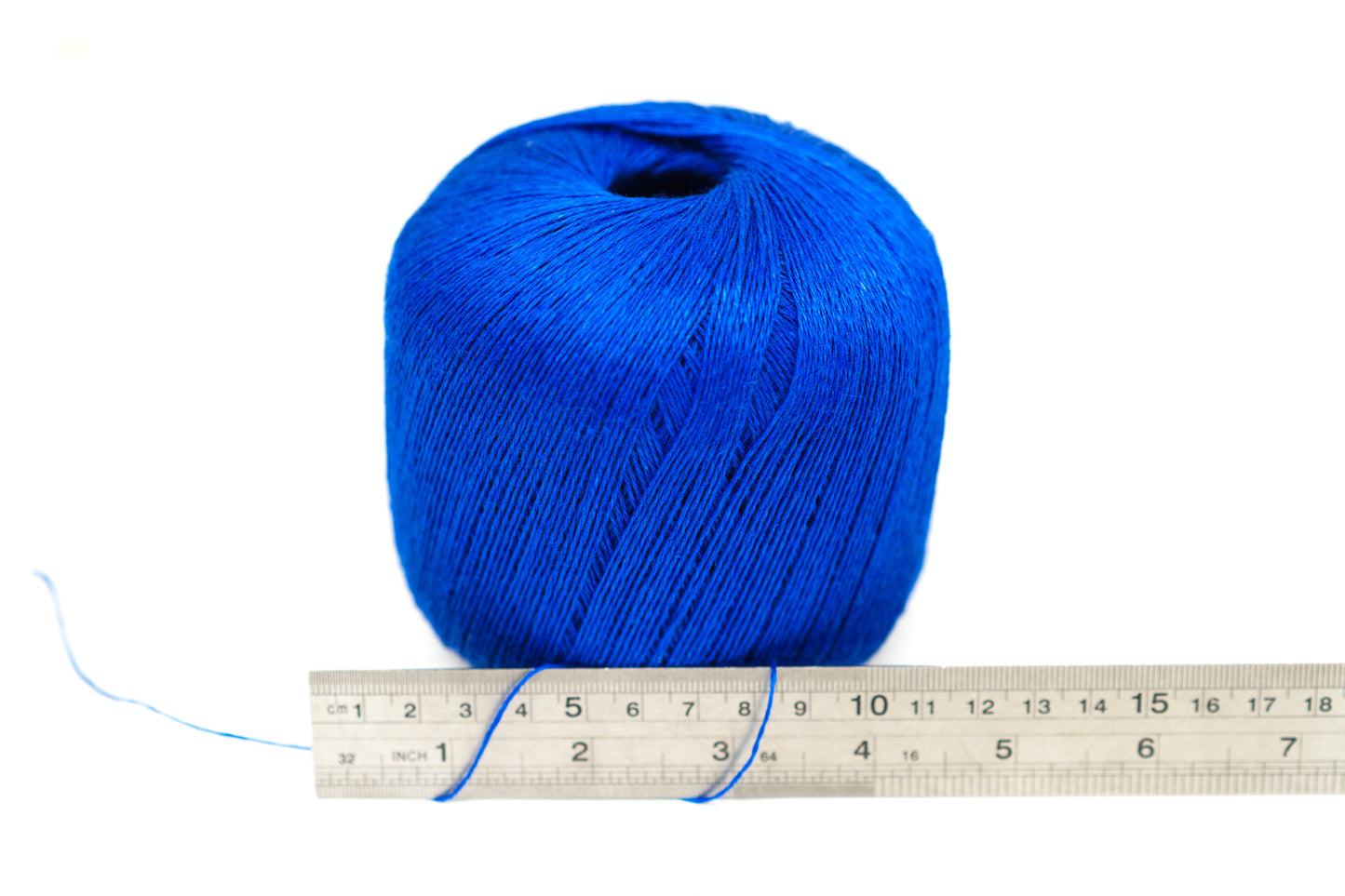 100% linen yarn in Royal blue color 100g/660m.
