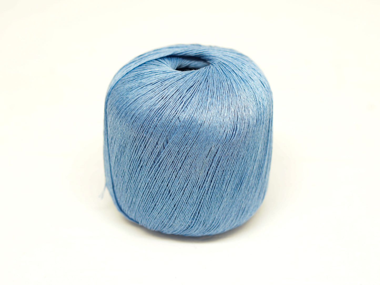 100% linen yarn in steel blue color 100g/600m.