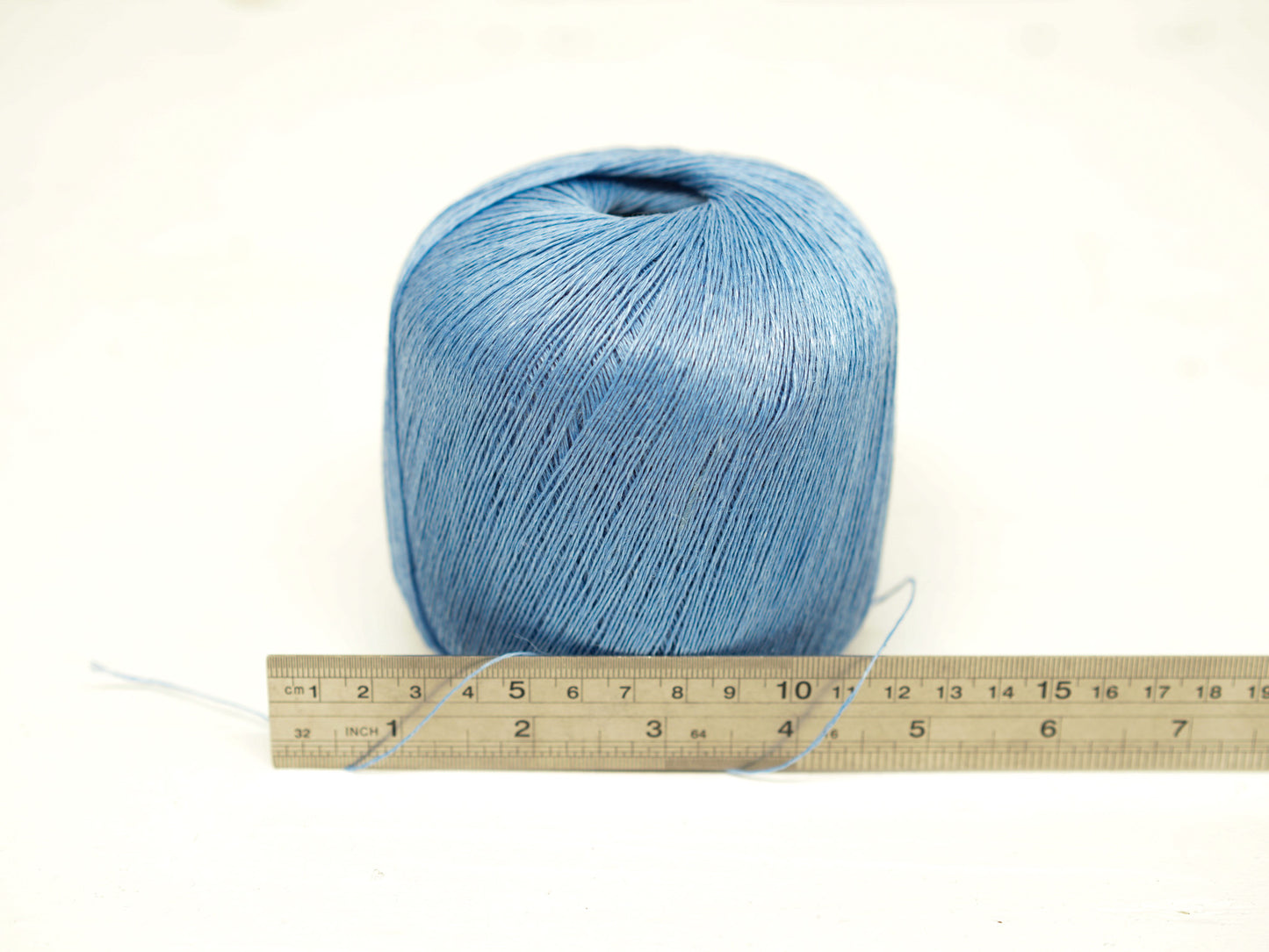 100% linen yarn in steel blue color 100g/600m.