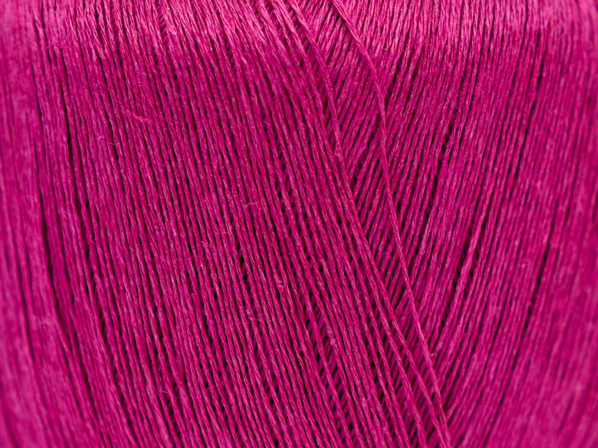 100% linen yarn in rasberry pink color
