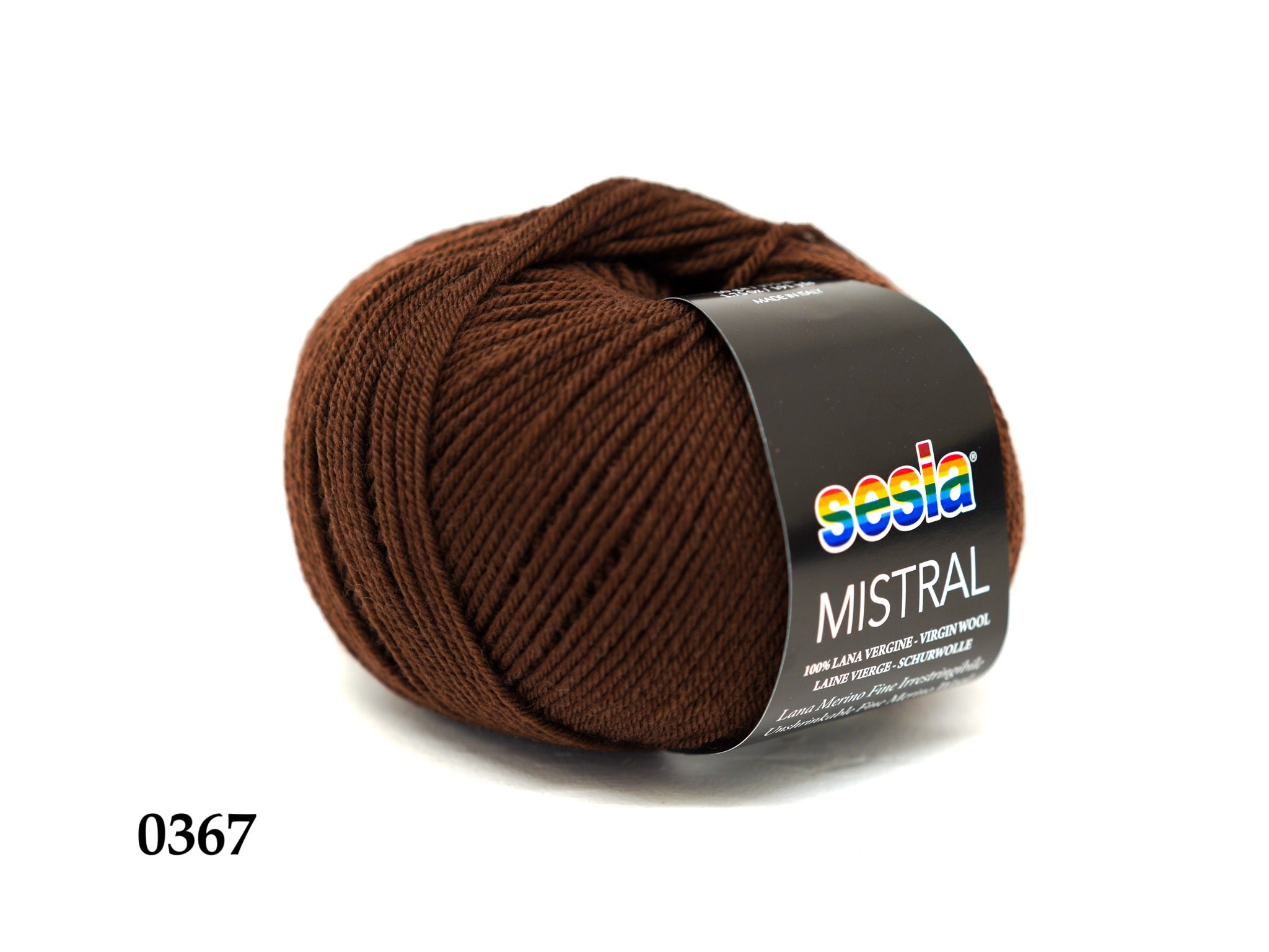 Brown - 0367 - SESIA Mistral virgin wool 50g./175m
