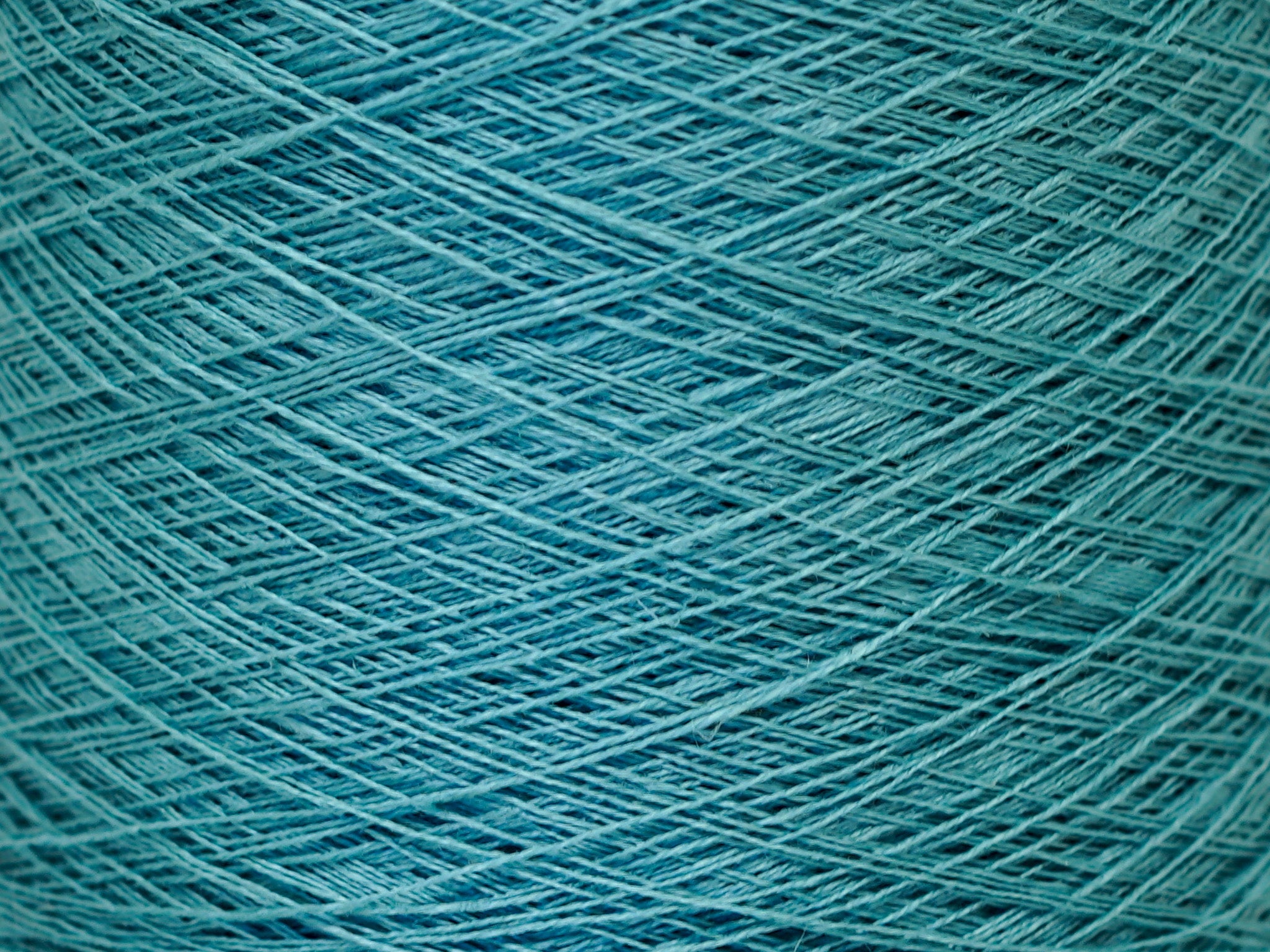 Mint blue Linen Yarn: Baltic Flax, Lace Knitting, Crochet (100g/1000m in Cone)