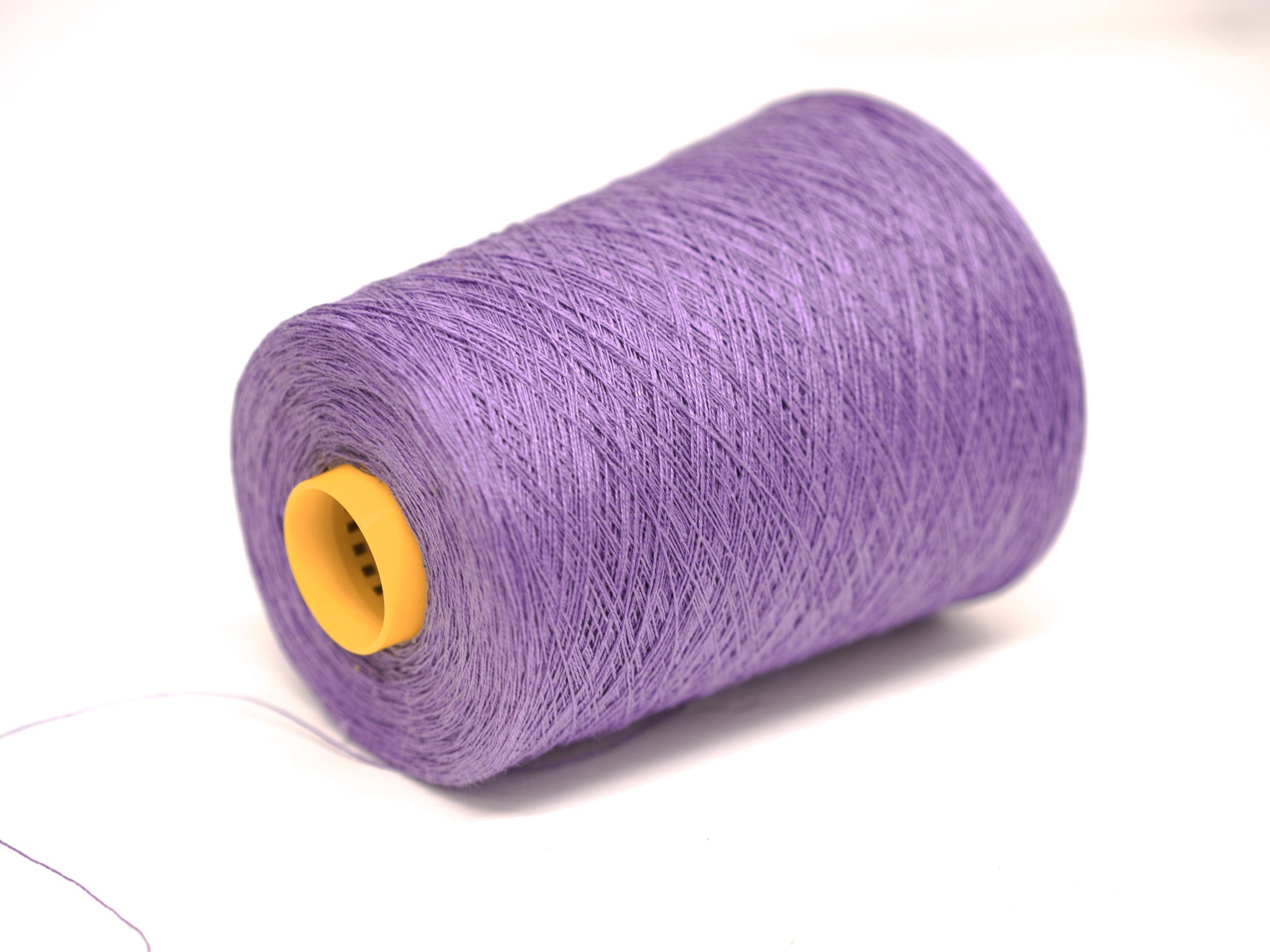 Lilac Linen Yarn: Baltic Flax, Lace Knitting, Crochet (100g/1000m in Cone)