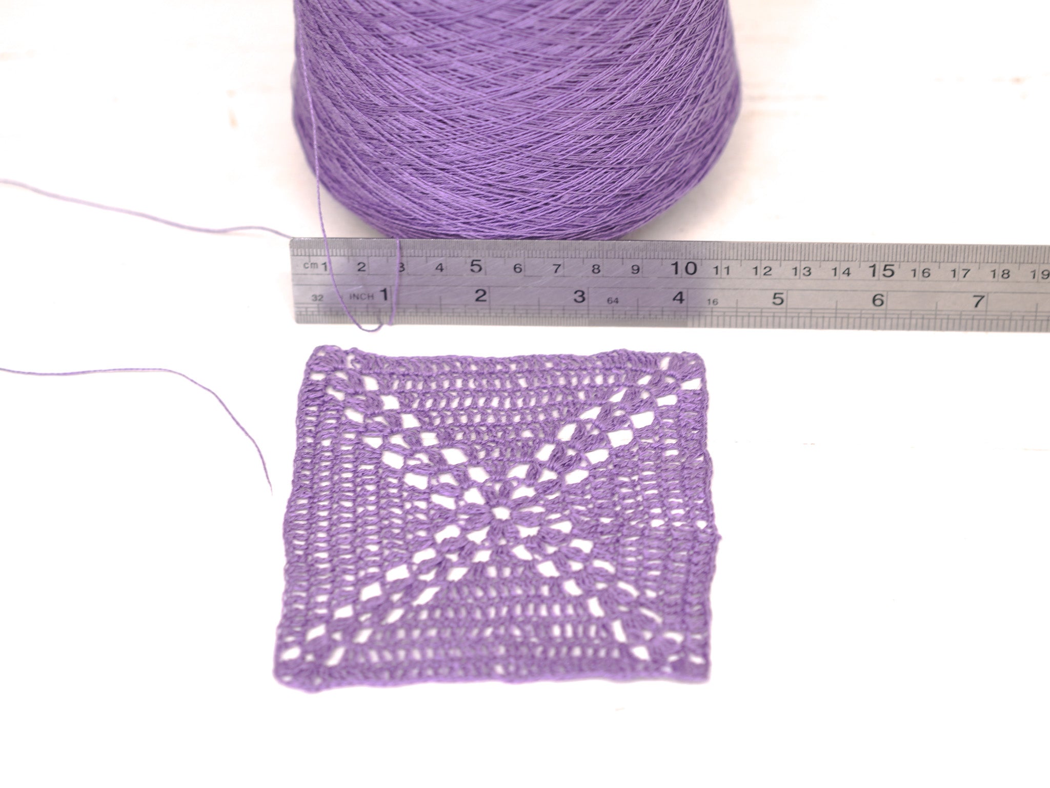 Lilac Linen Yarn: Baltic Flax, Lace Knitting, Crochet (100g/1000m in Cone)