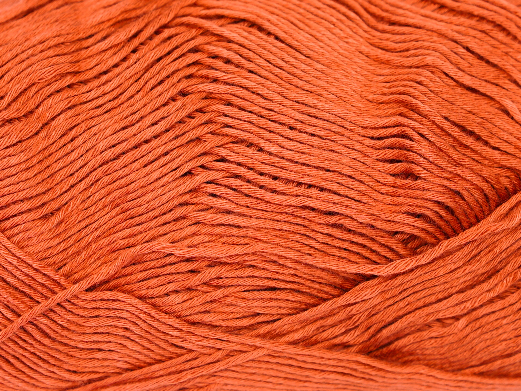 Glossy orange bamboo yarn