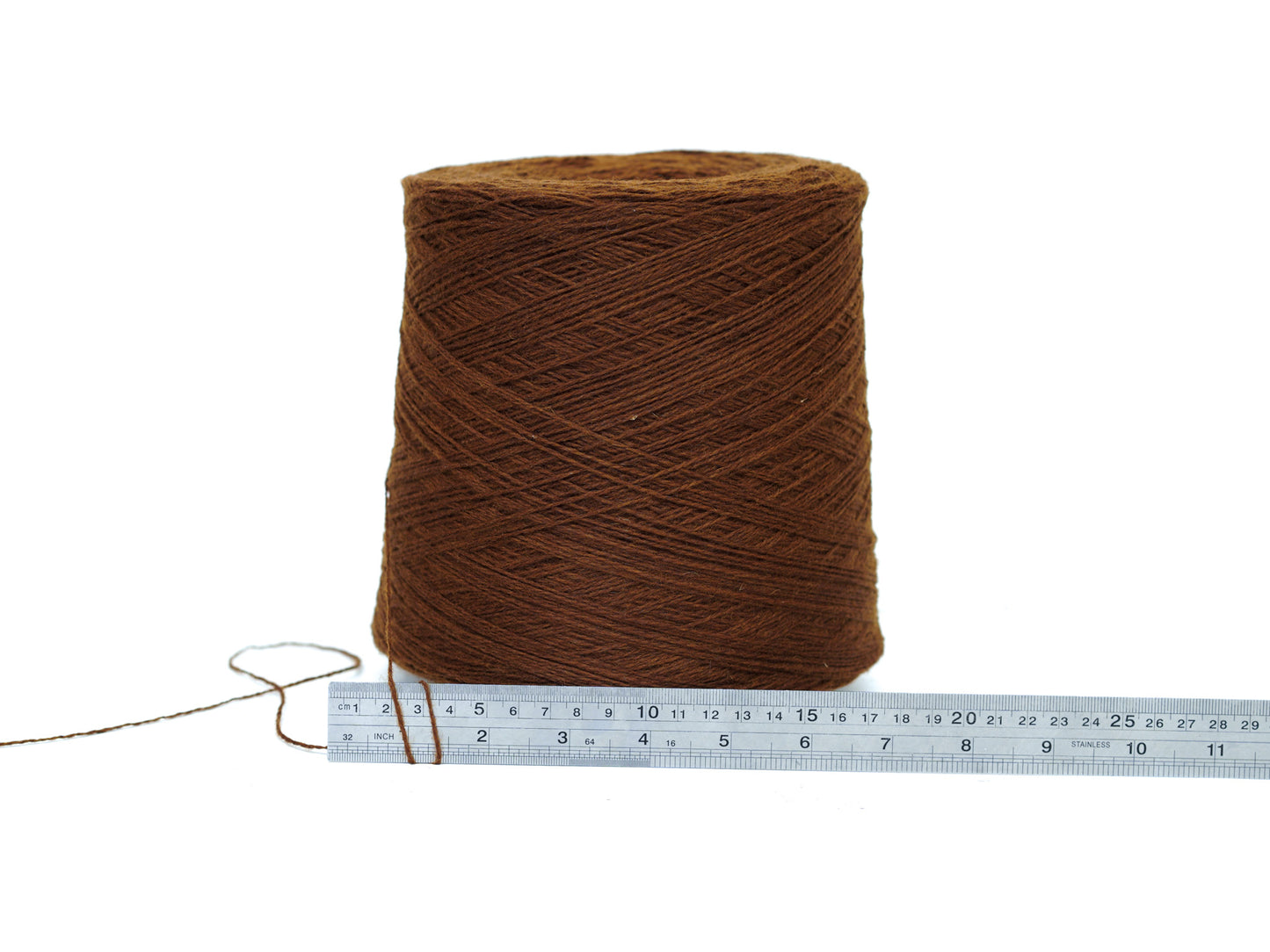 Caramel brown color wool in cone - 294