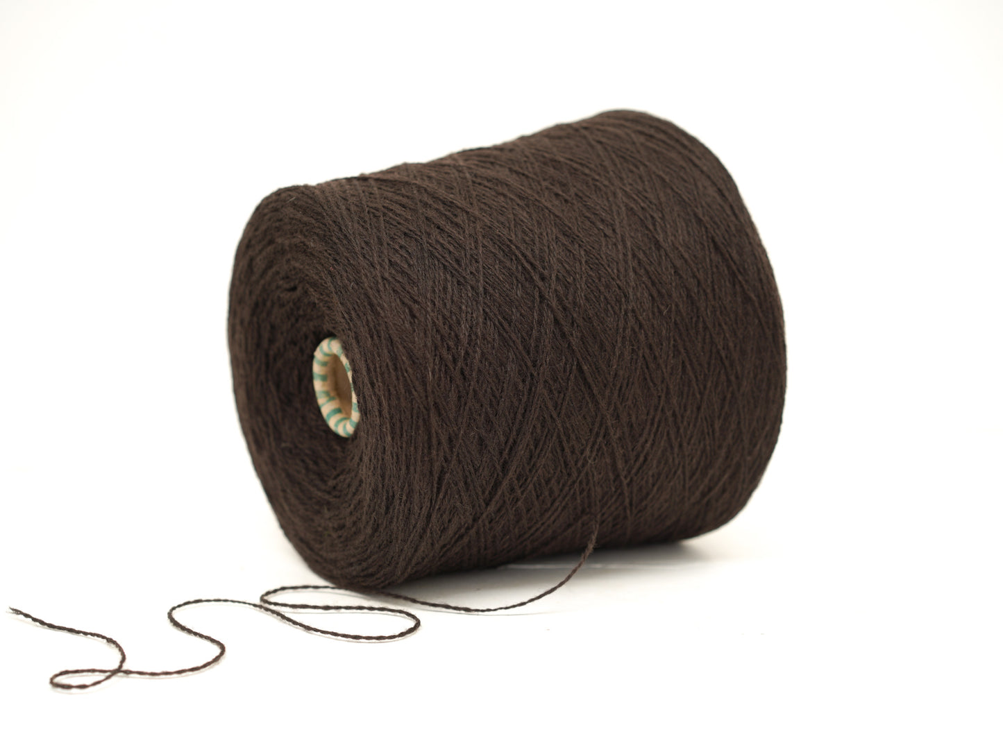Dark brown color wool in cone - 269