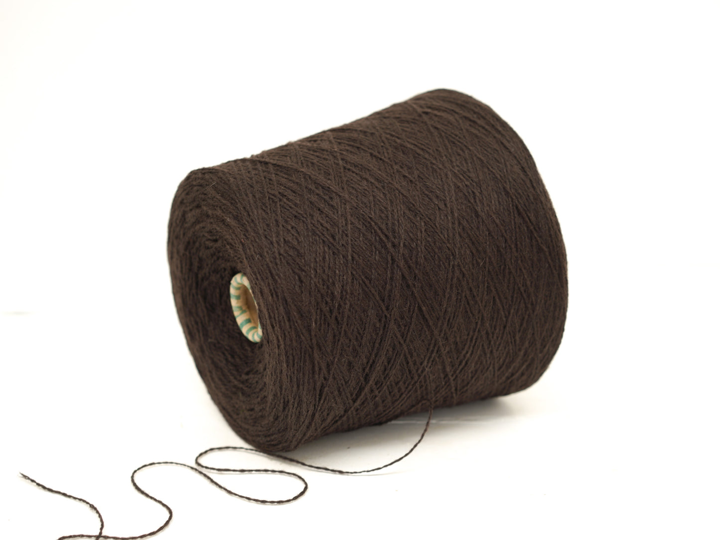 Dark brown color wool in cone - 269