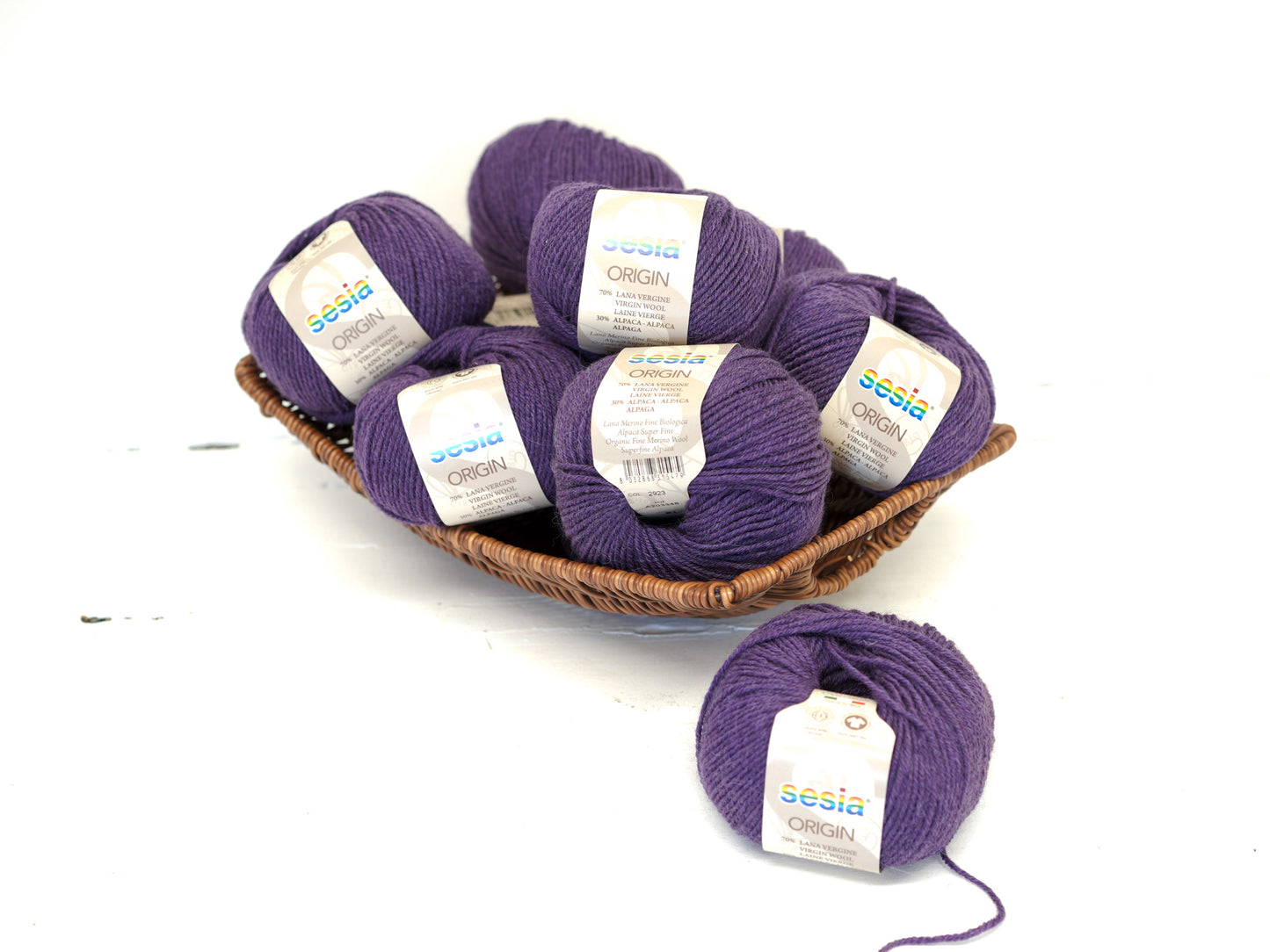 Purple SESIA Origin – 70% Virgin Wool Alpaca blend, 50g / 112m