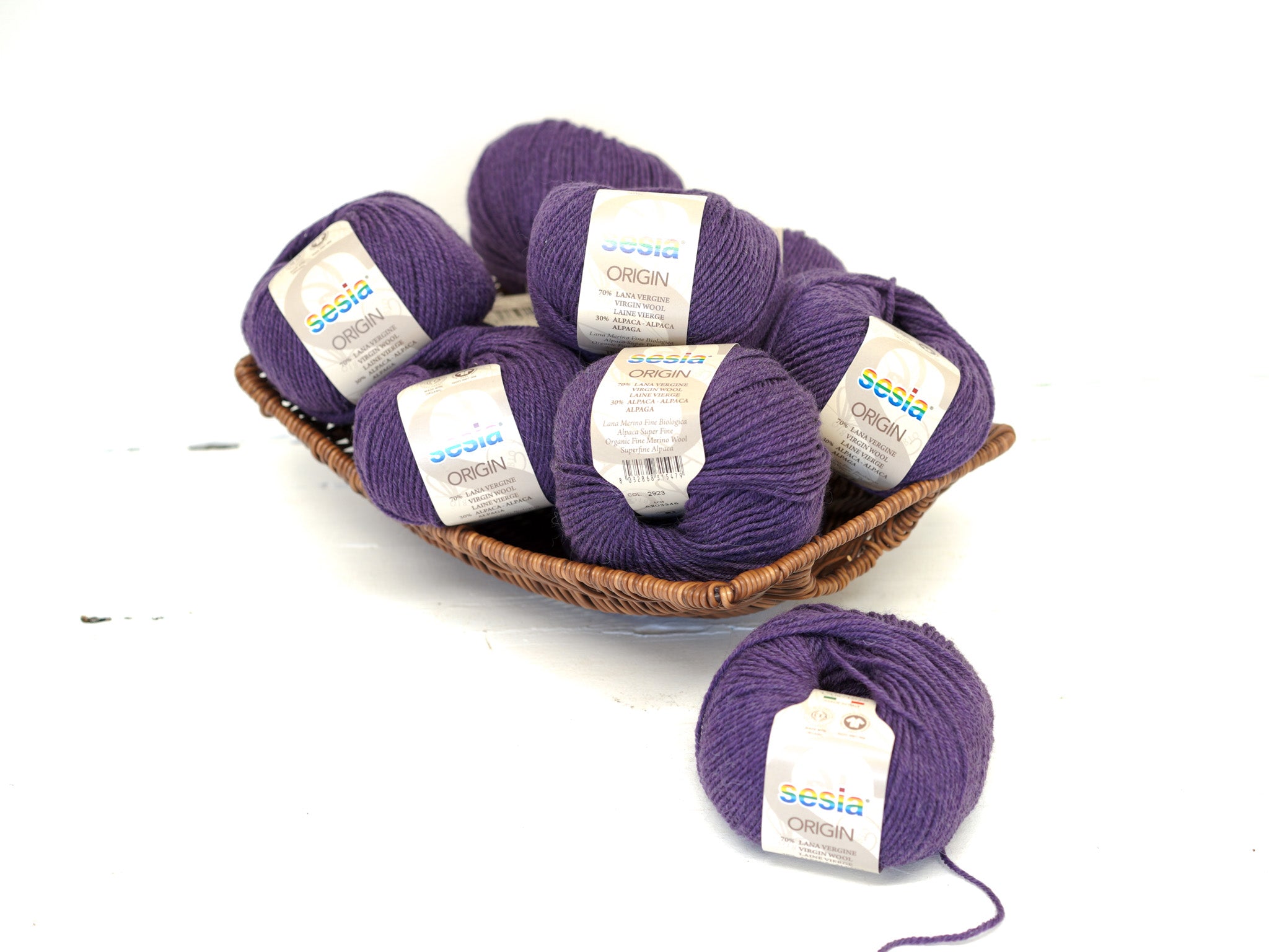 Purple SESIA Origin – 70% Virgin Wool Alpaca blend, 50g / 112m