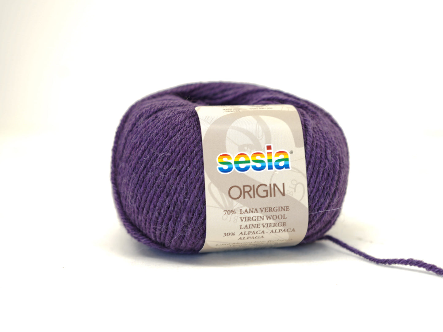 Purple SESIA Origin – 70% Virgin Wool Alpaca blend, 50g / 112m