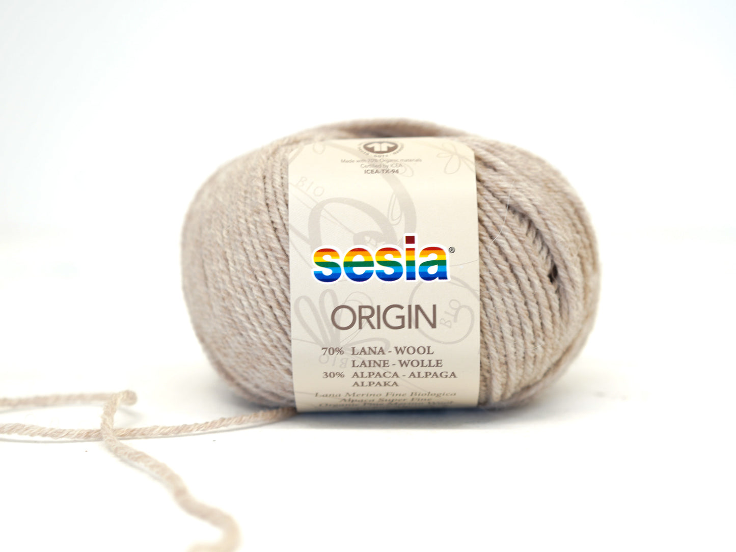 Beige SESIA Origin – 70% Virgin Wool Alpaca blend, 50g / 112m