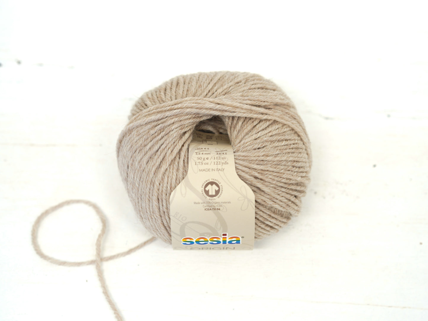 Beige SESIA Origin – 70% Virgin Wool Alpaca blend, 50g / 112m