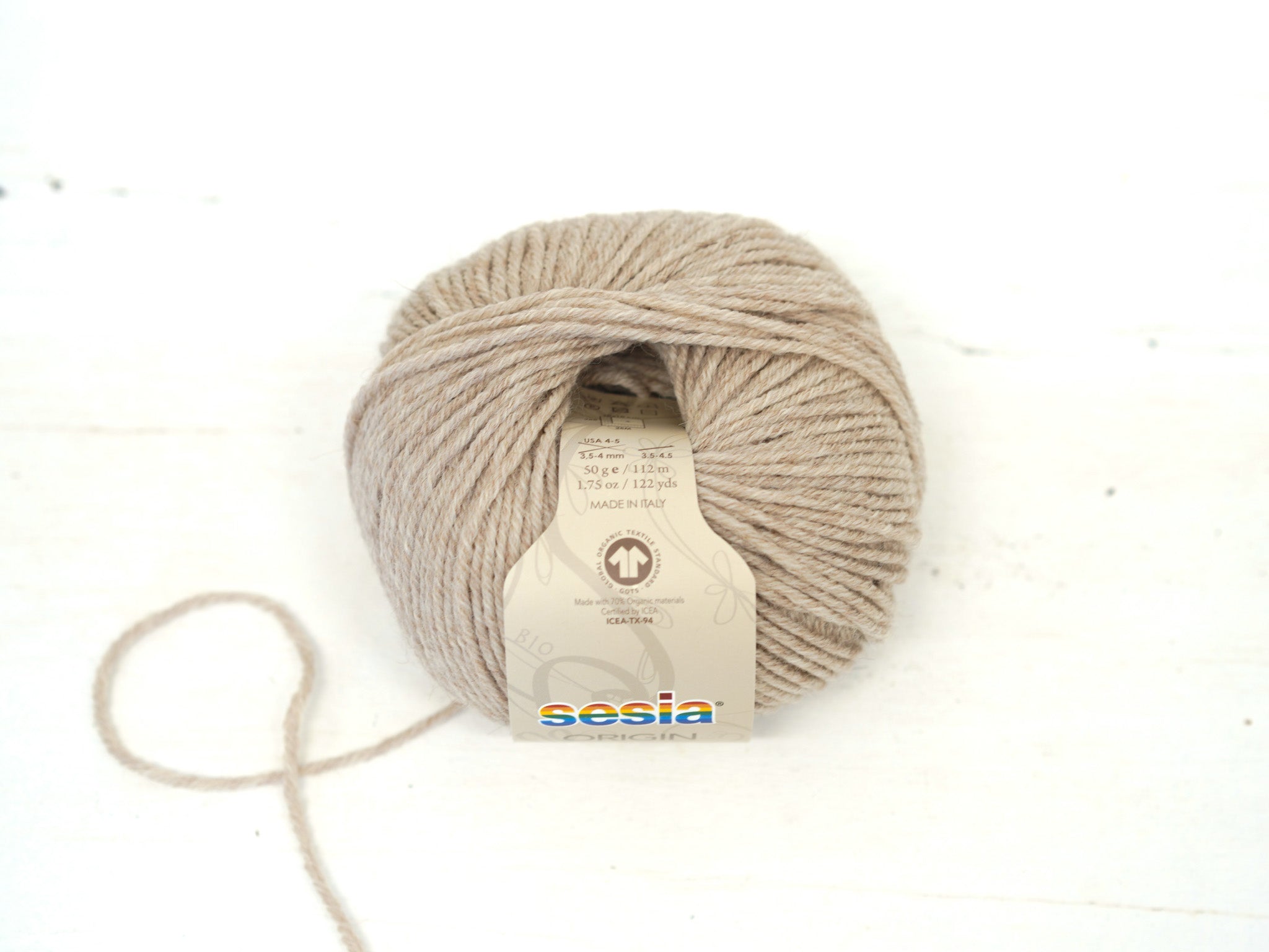 Beige SESIA Origin – 70% Virgin Wool Alpaca blend, 50g / 112m