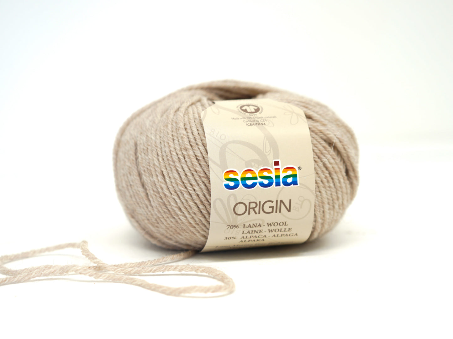 Beige SESIA Origin – 70% Virgin Wool Alpaca blend, 50g / 112m