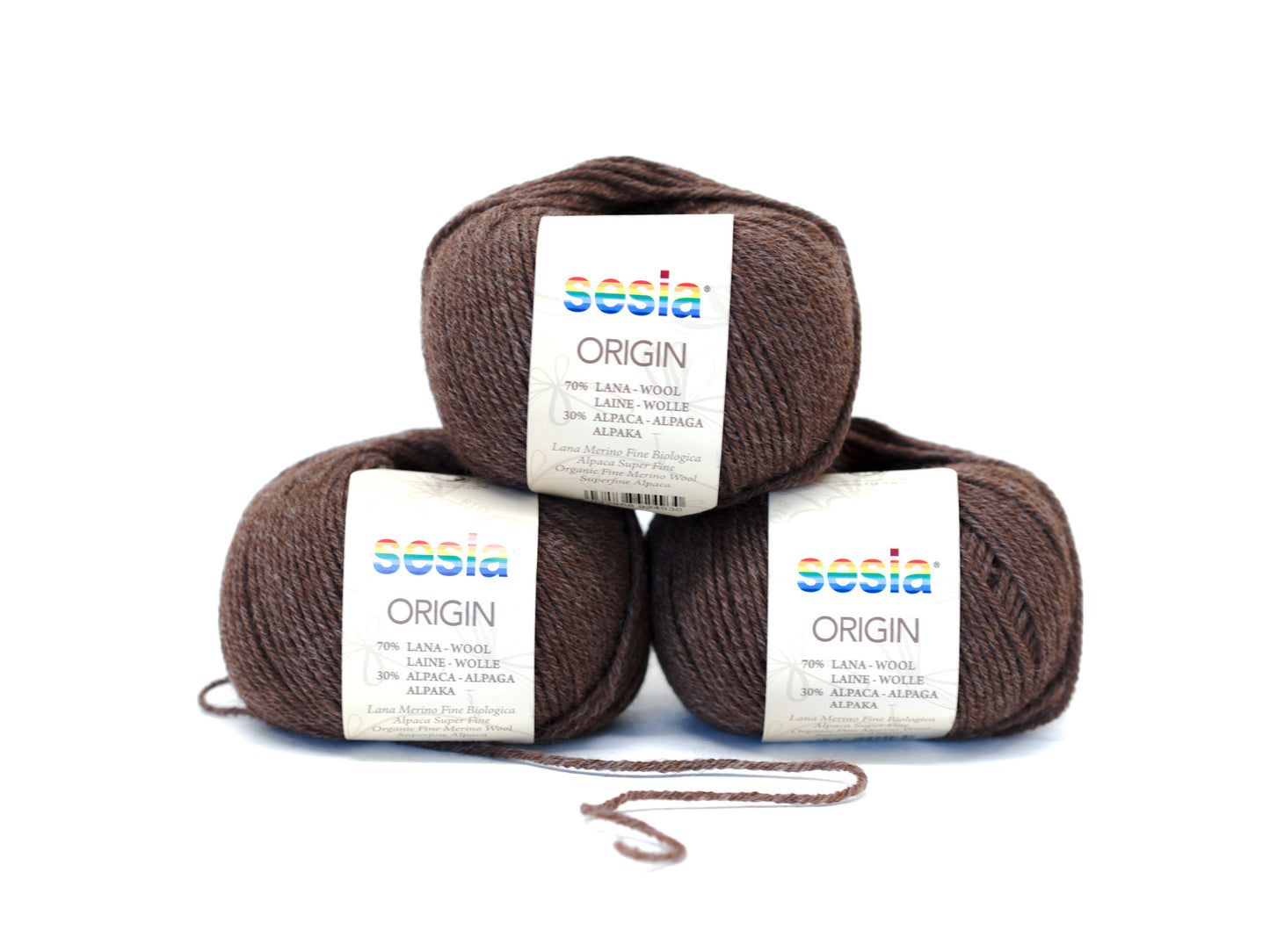 Grey-brown SESIA Origin – 70% Virgin Wool Alpaca blend, 50g / 112m