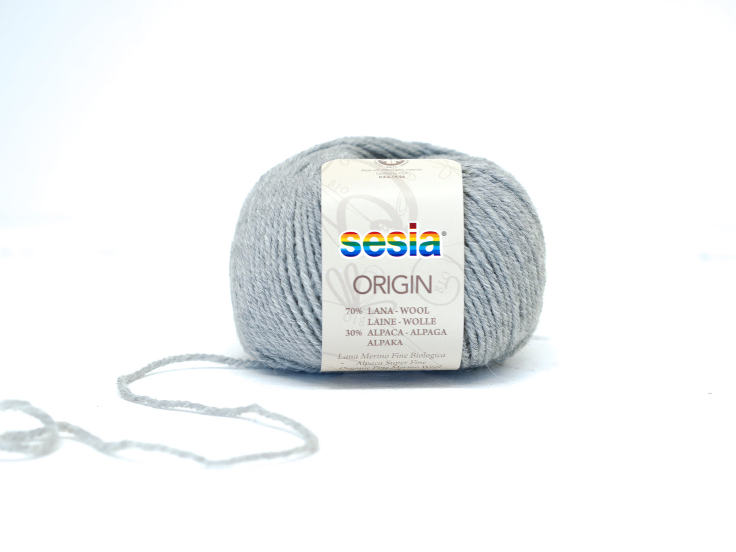 Grey SESIA Origin – 70% Virgin Wool Alpaca blend, 50g / 112m