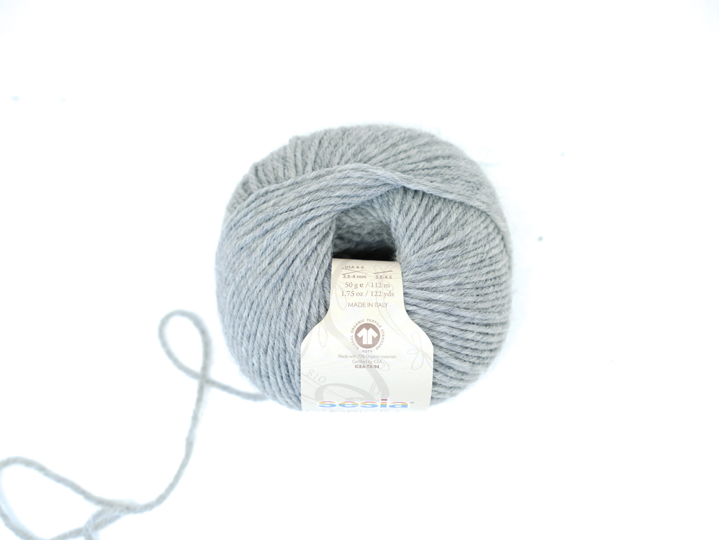 Grey SESIA Origin – 70% Virgin Wool Alpaca blend, 50g / 112m