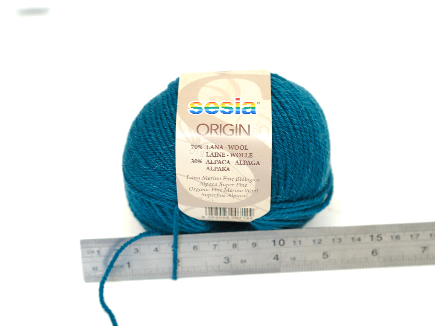 Emerald blue SESIA Origin – 70% Virgin Wool Alpaca blend, 50g / 112m