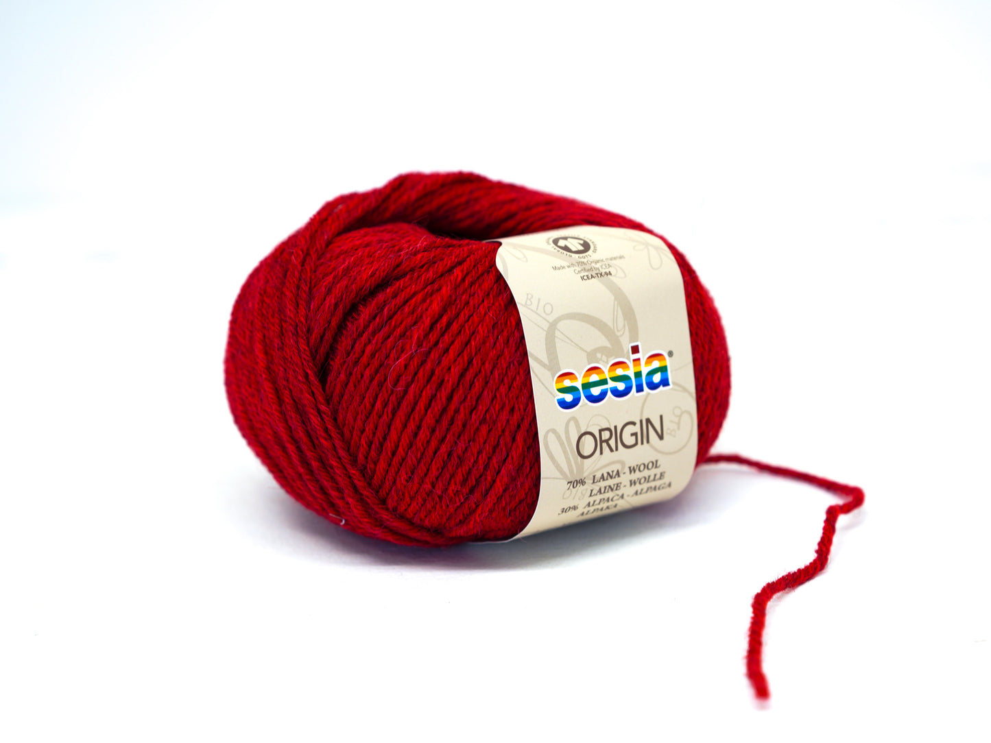 Dusty red SESIA Origin – 70% Virgin Wool Alpaca blend, 50g / 112m
