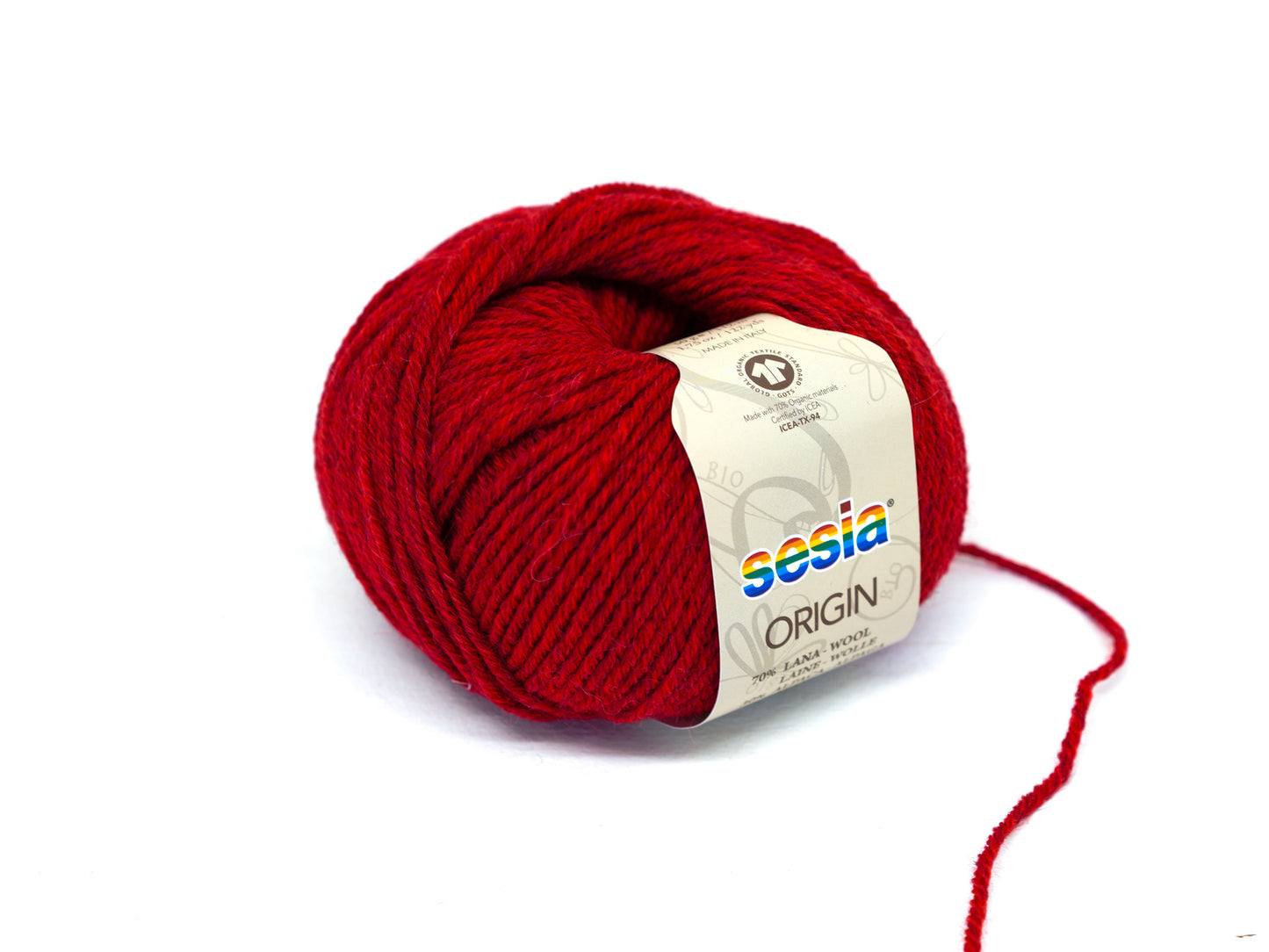 Dusty red SESIA Origin – 70% Virgin Wool Alpaca blend, 50g / 112m