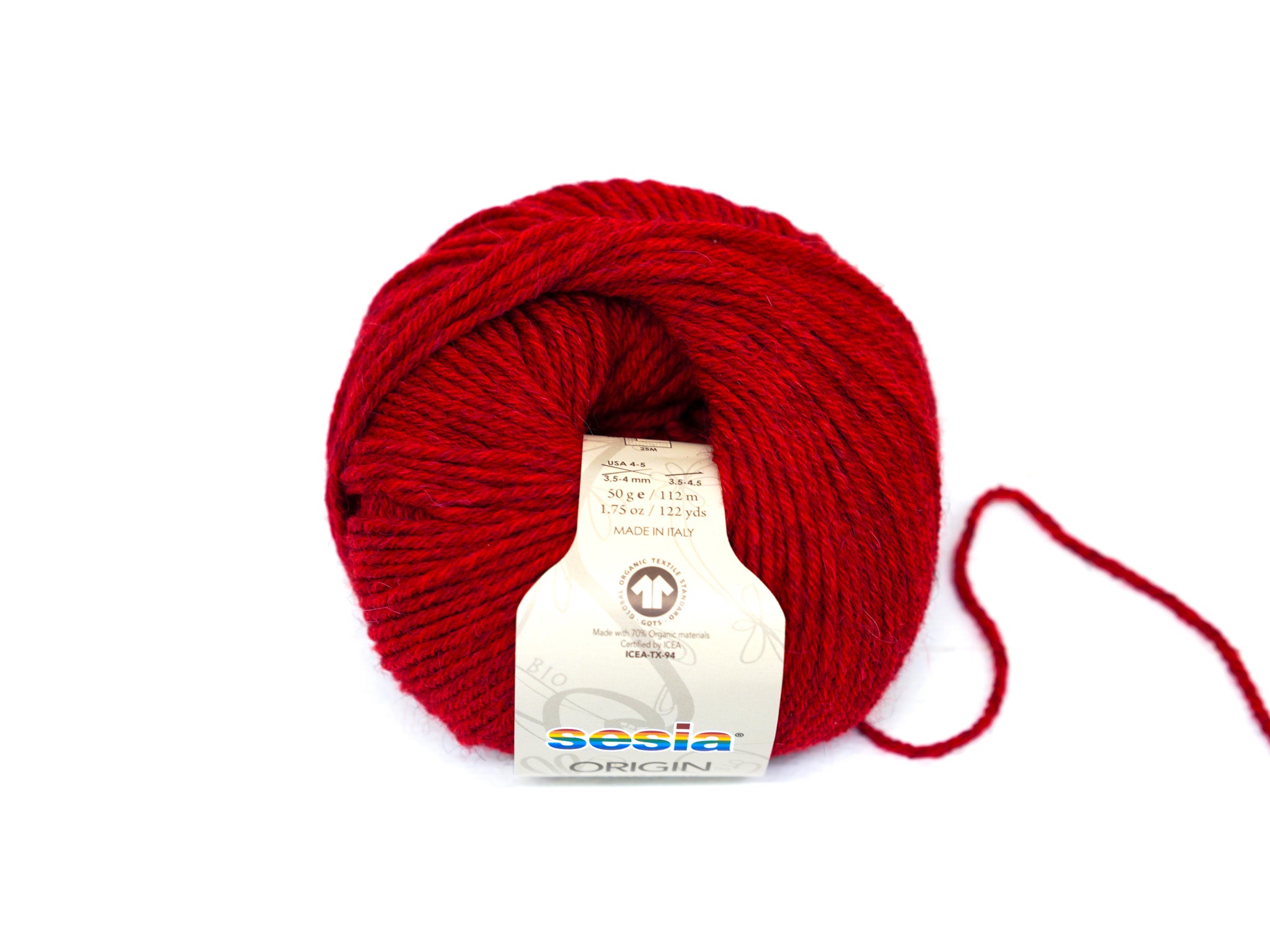 Dusty red SESIA Origin – 70% Virgin Wool Alpaca blend, 50g / 112m