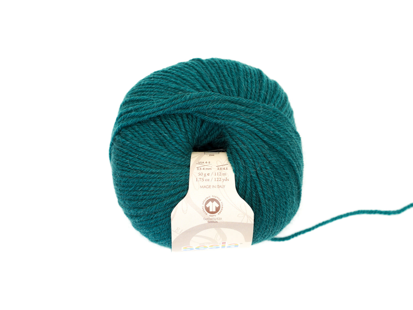 Emerald green SESIA Origin – 70% Virgin Wool Alpaca blend, 50g / 112m