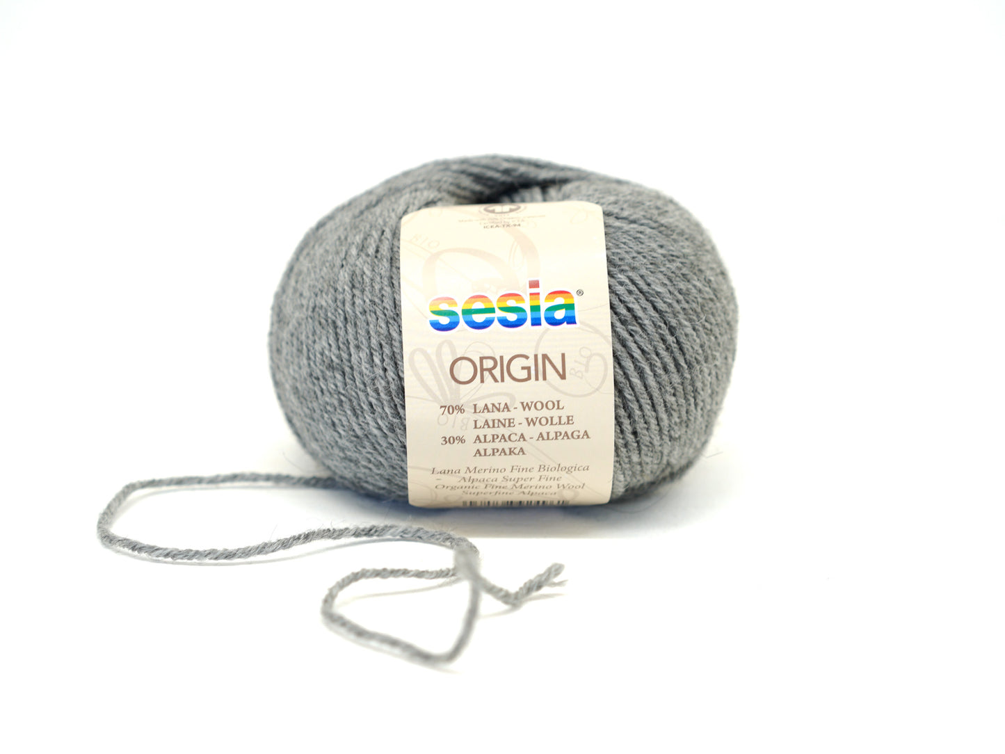 Graphite Grey SESIA Origin – 70% Virgin Wool Alpaca blend, 50g / 112m